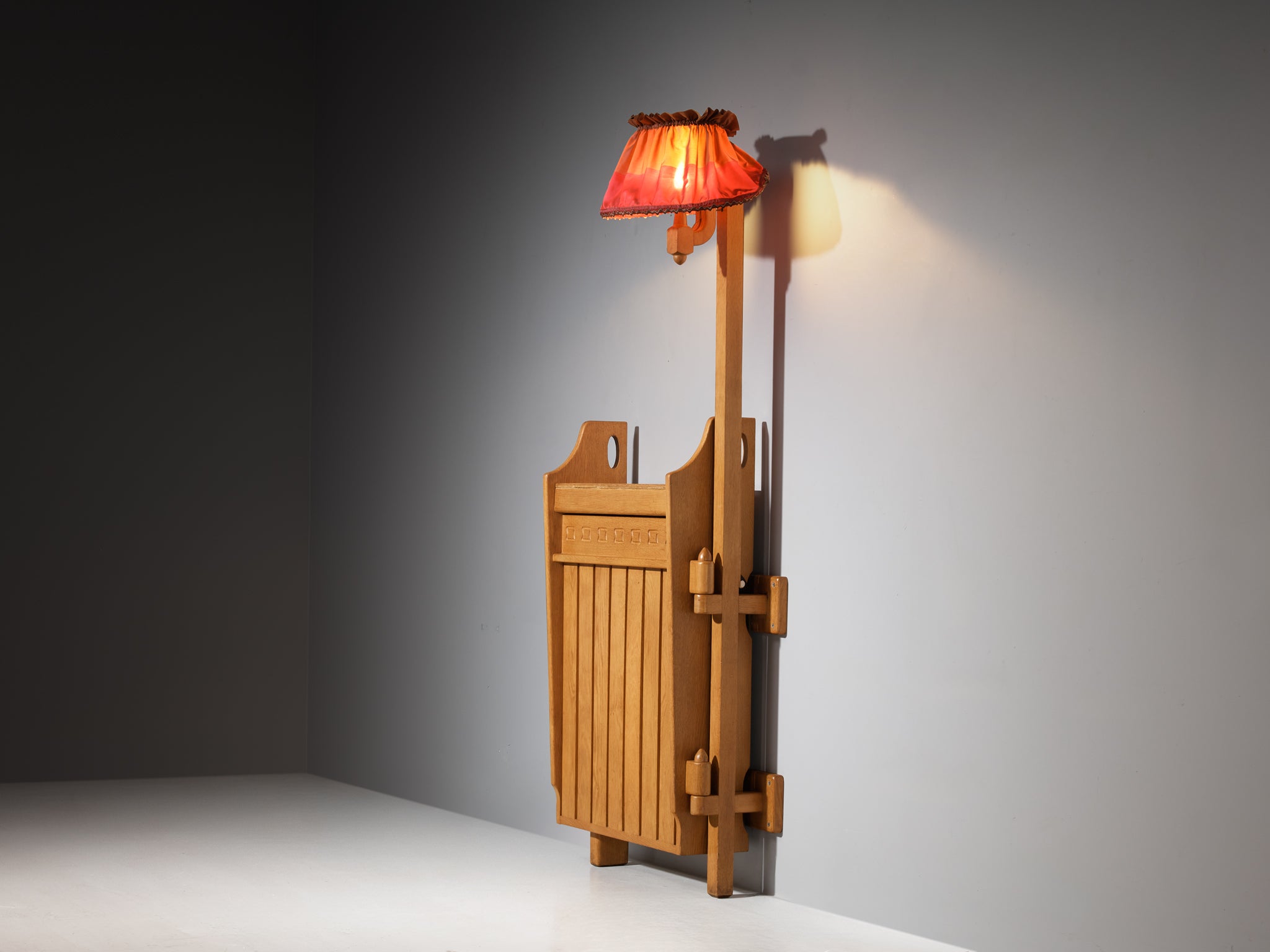 Guillerme & Chambron for Votre Maison Bar with Lamp in Oak Case pieces and storage cabinets Morentz