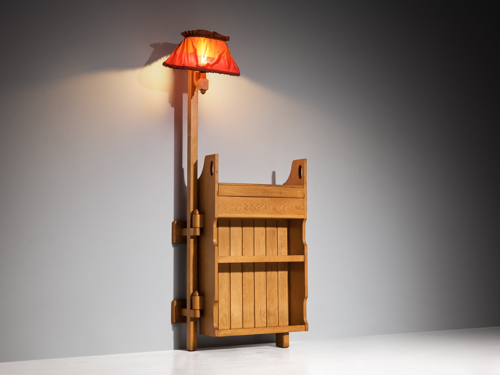 Guillerme & Chambron for Votre Maison Bar with Lamp in Oak Case pieces and storage cabinets Morentz