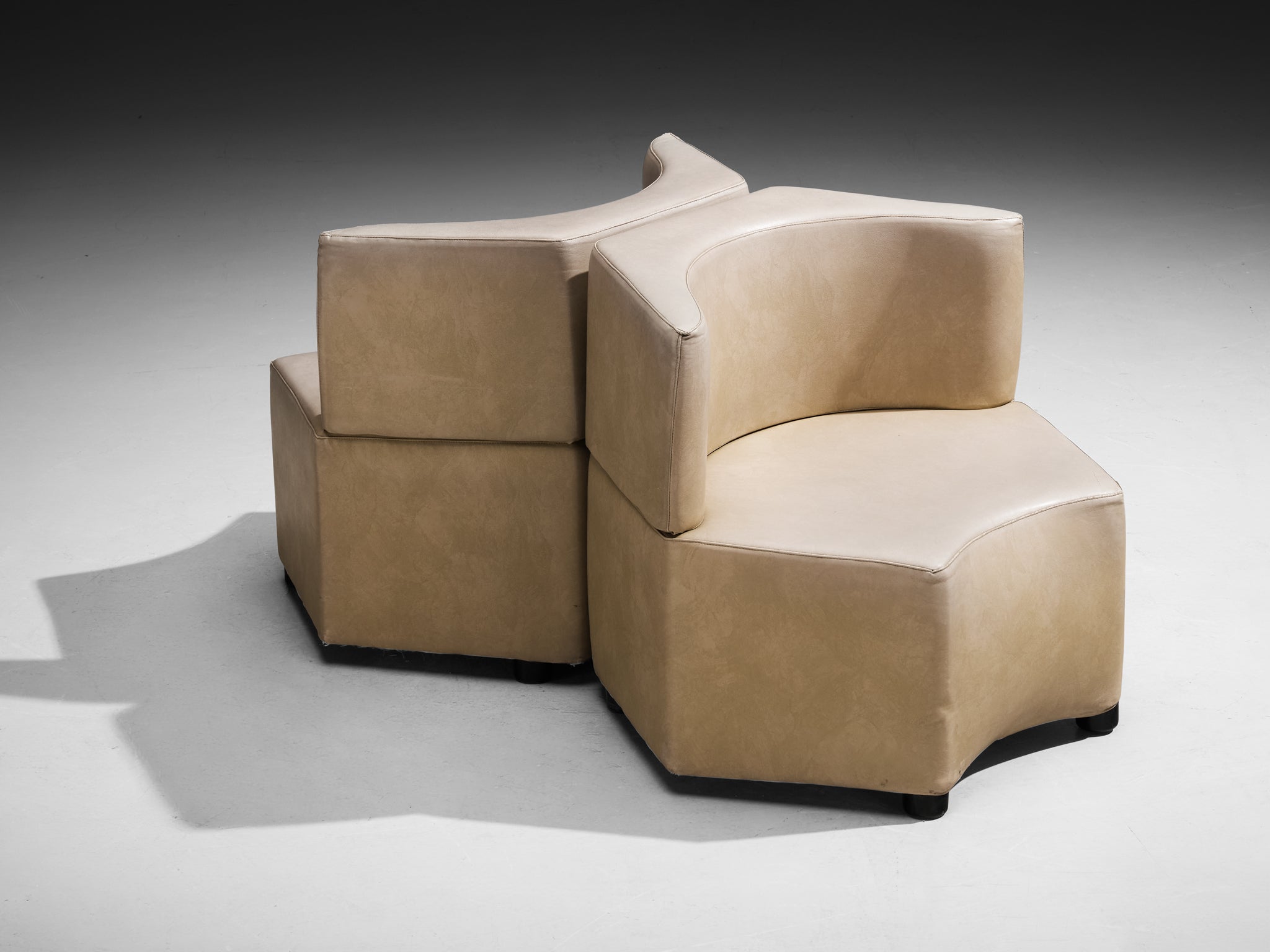 Sectional Sofa Elements in Leatherette Seating Morentz