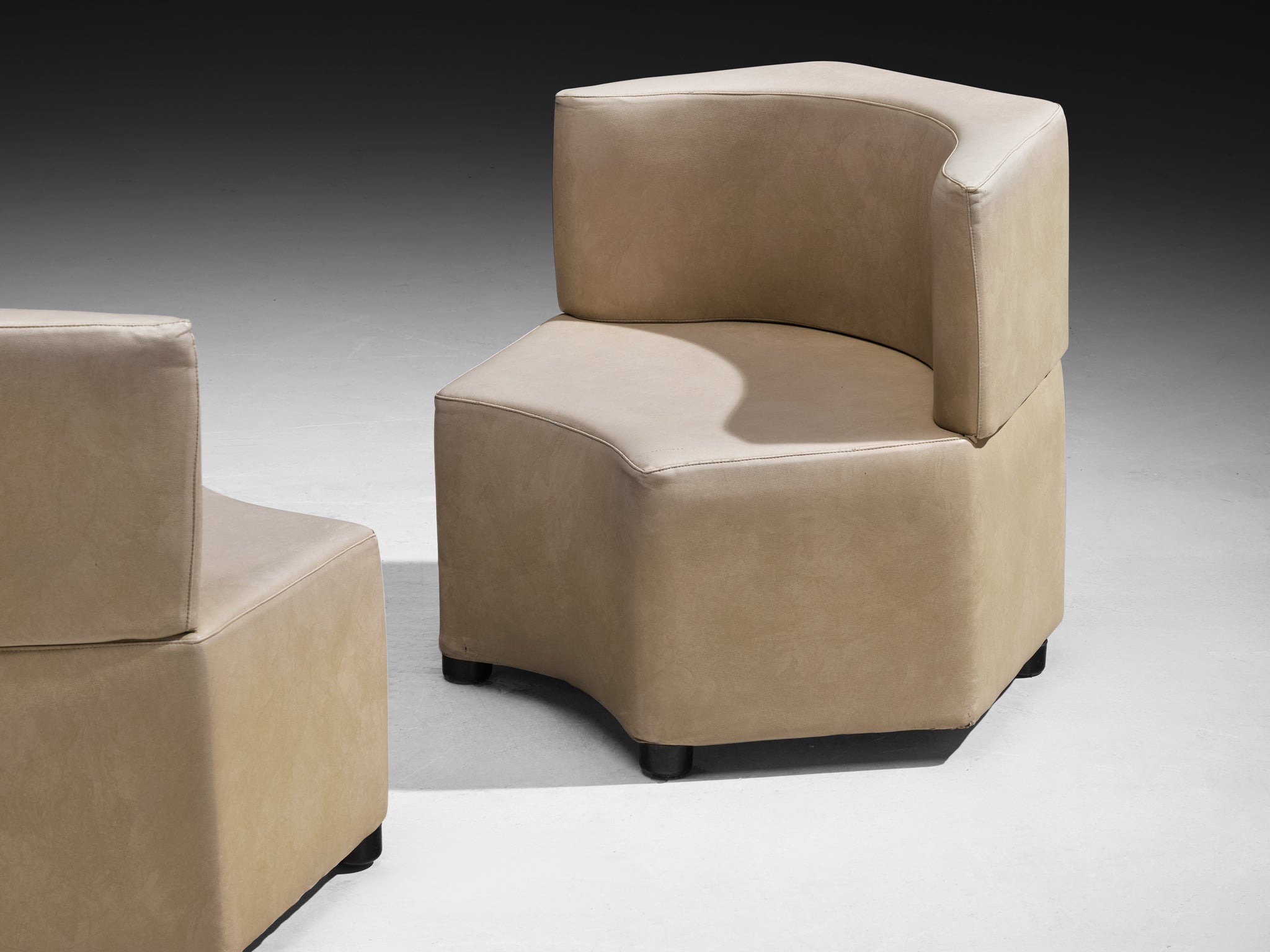 Sectional Sofa Elements in Leatherette Seating Morentz