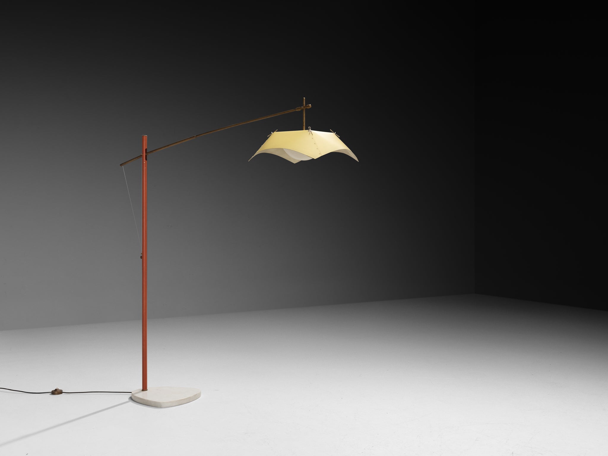 Rare Angelo Lelii for Arredoluce Floor Lamp Lighting Morentz
