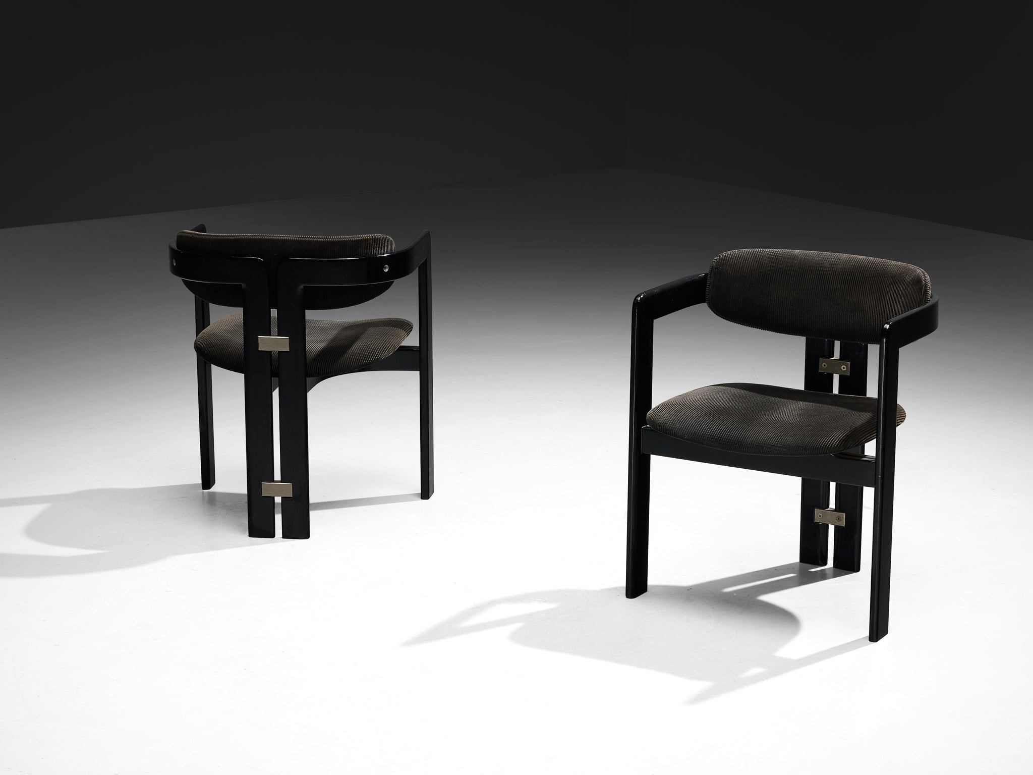 Augusto Savini for Pozzi Set of Four Pamplona Chairs Seating Morentz