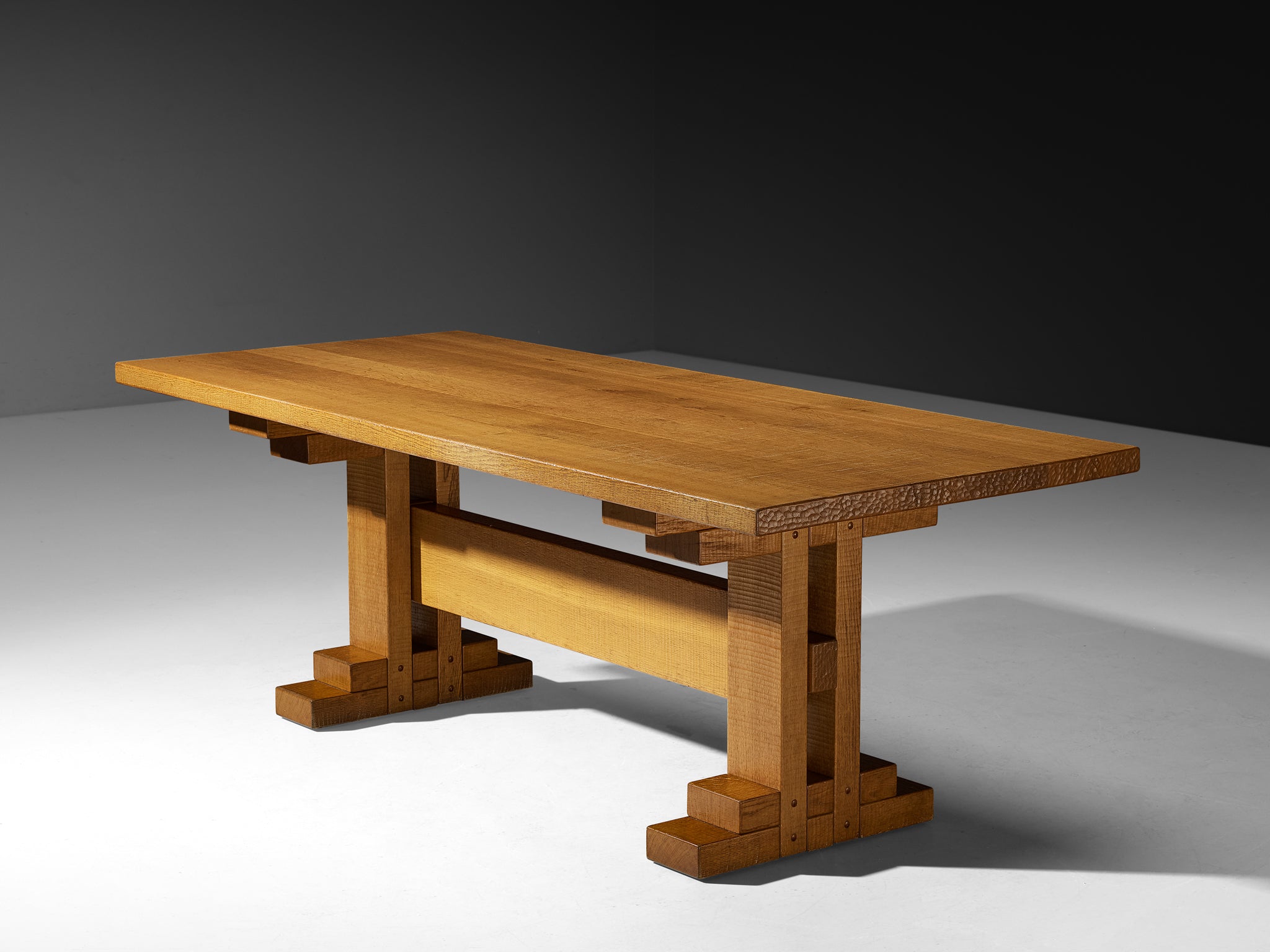 Giuseppe Rivadossi for Officina Rivadossi Dining Table in Oak Tables Morentz