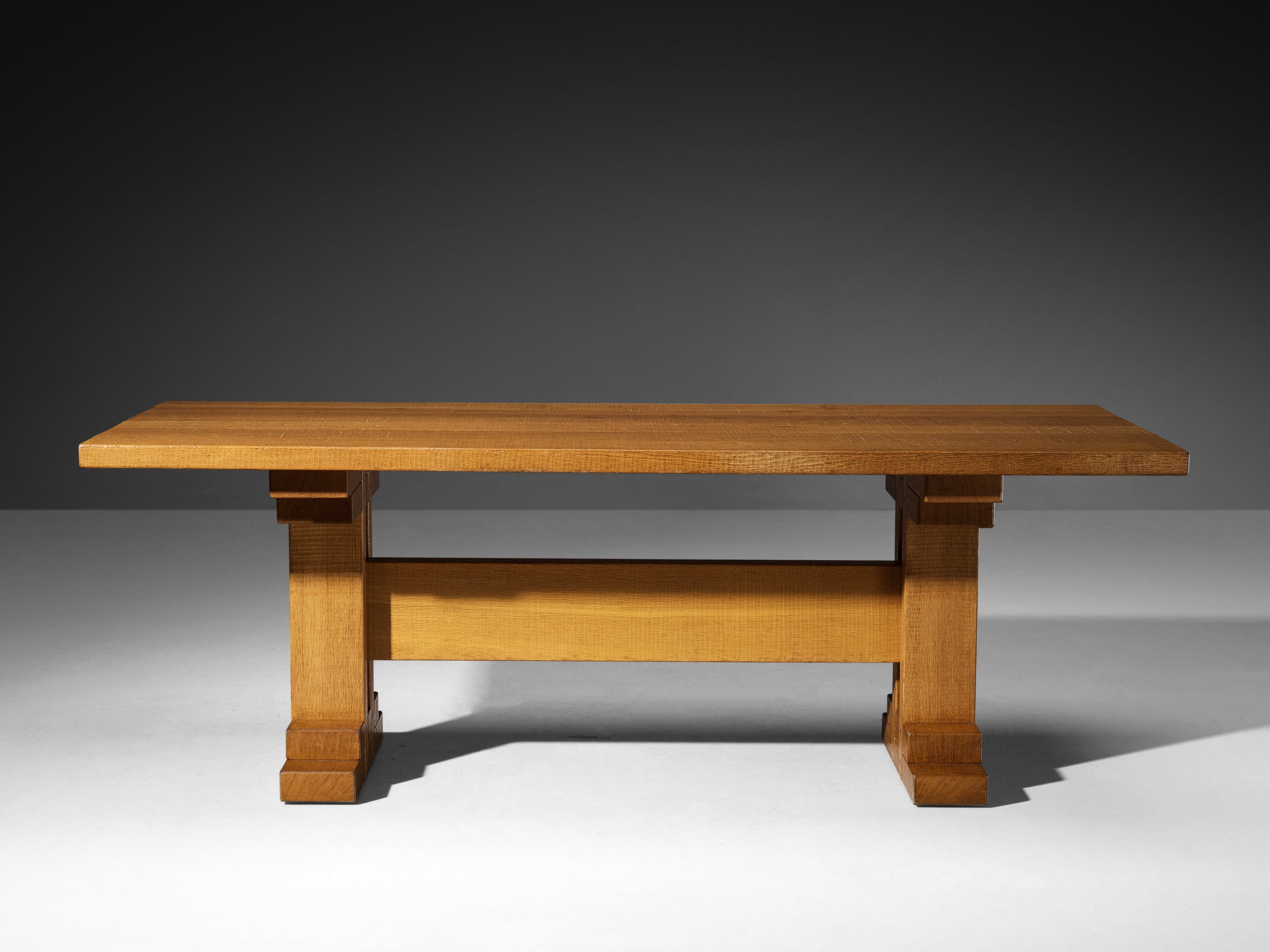 Giuseppe Rivadossi for Officina Rivadossi Dining Table in Oak Tables Morentz