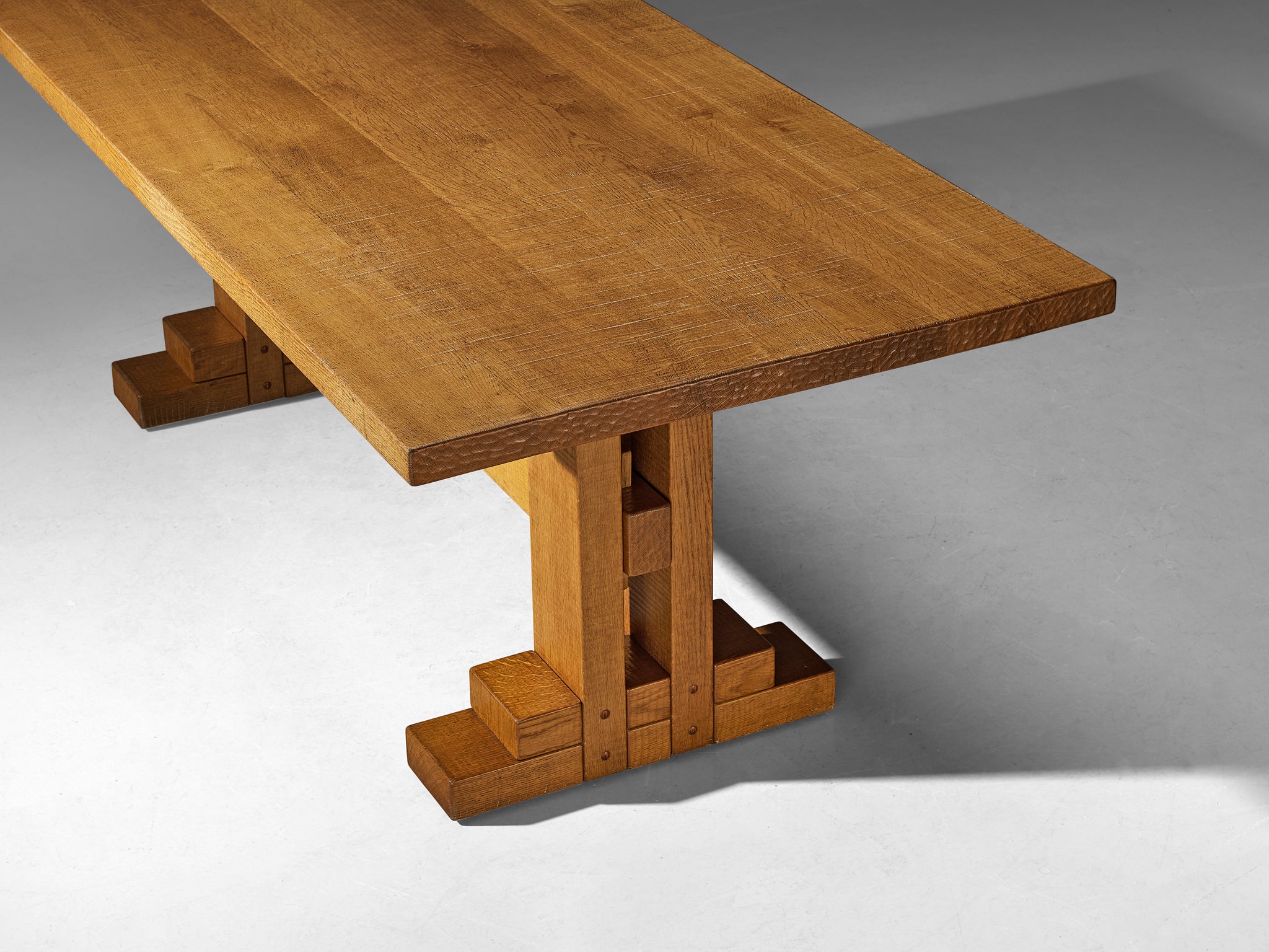 Giuseppe Rivadossi for Officina Rivadossi Dining Table in Oak Tables Morentz