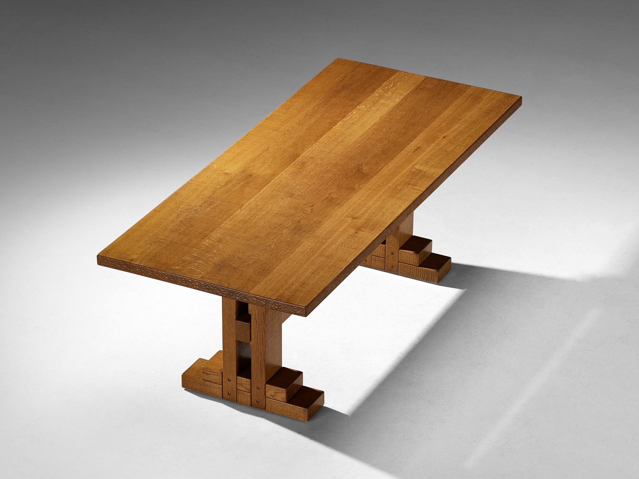 Giuseppe Rivadossi for Officina Rivadossi Dining Table in Oak Tables Morentz