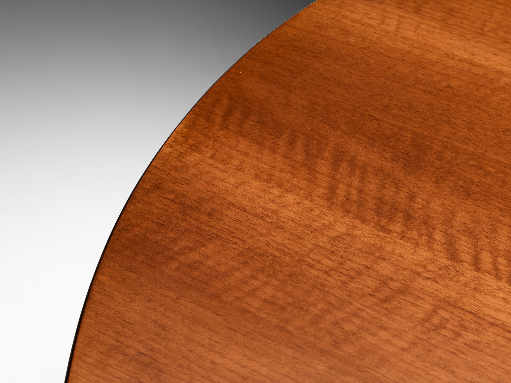 Franco Albini and Franca Helg for Poggi 'TL30' Round Table in Walnut and Black Steel Tables Morentz