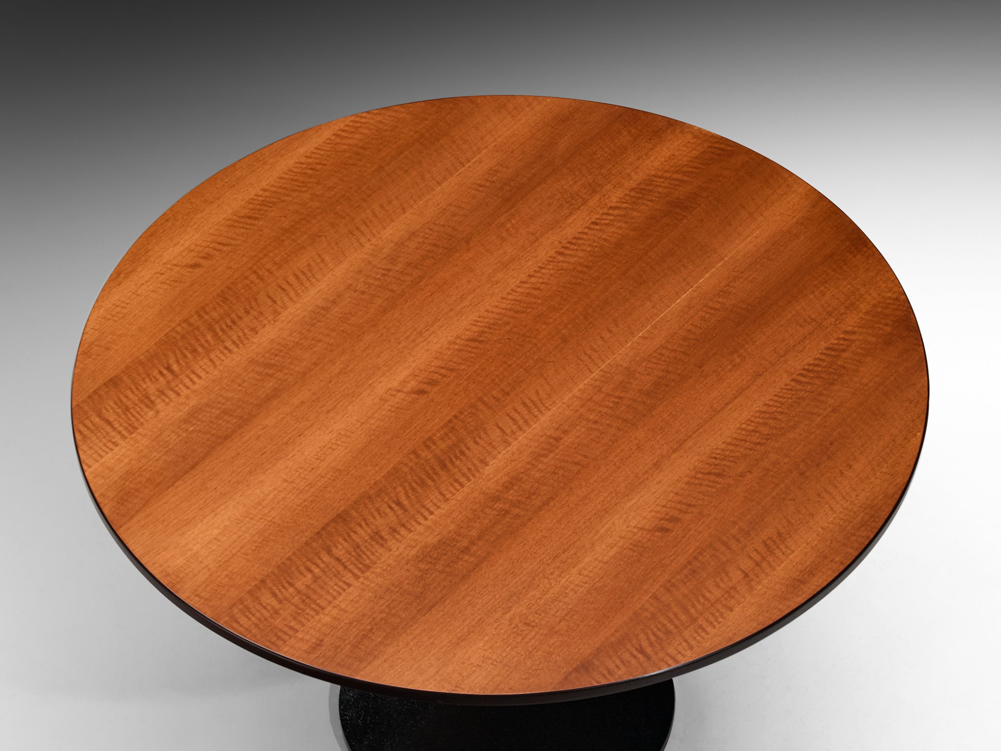 Franco Albini and Franca Helg for Poggi 'TL30' Round Table in Walnut and Black Steel Tables Morentz