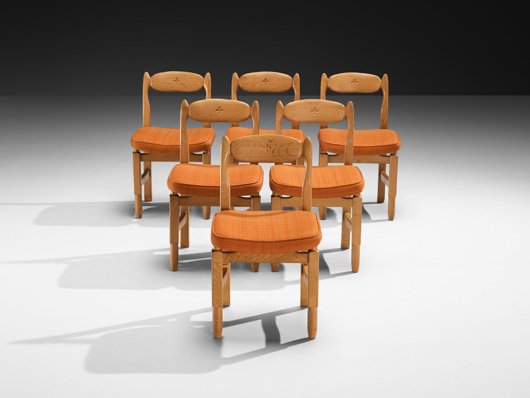Guillerme & Chambron for Votre Maison 'Lorraine' Chairs in Oak Seating Morentz