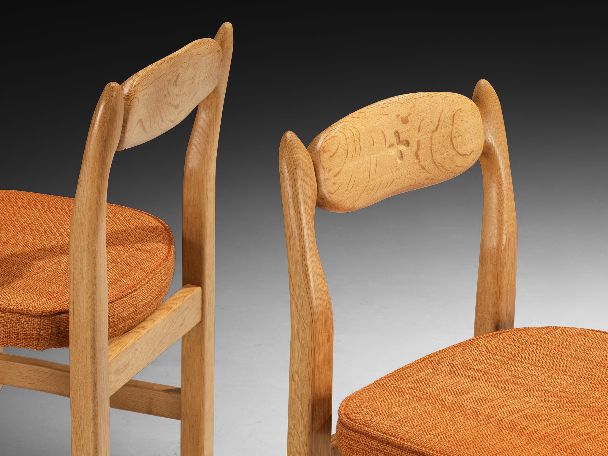 Guillerme & Chambron for Votre Maison 'Lorraine' Chairs in Oak Seating Morentz