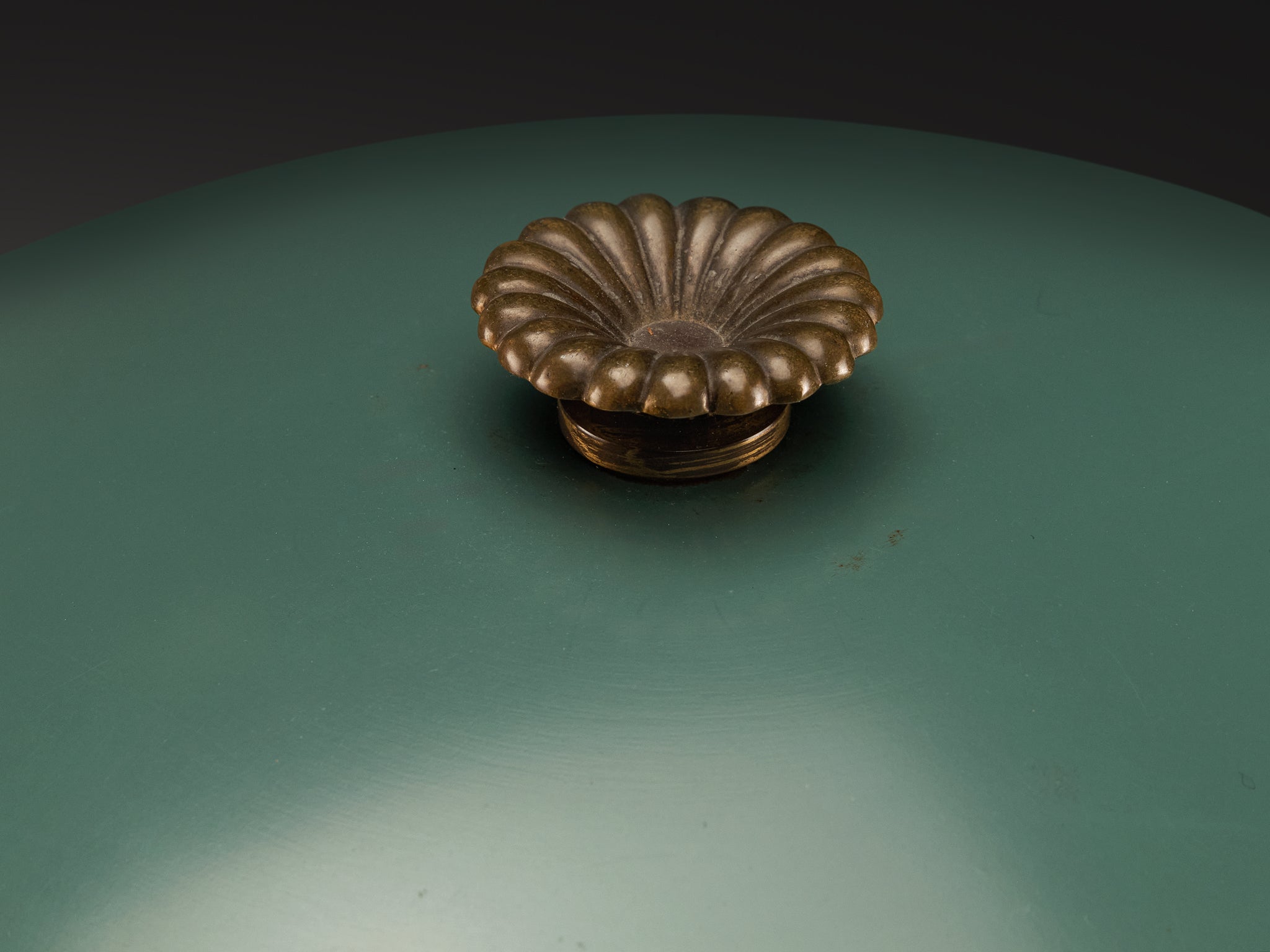 Erik Tidstrand for Nordiska Kompaniet Desk Lamp with Green Shade Lighting Morentz