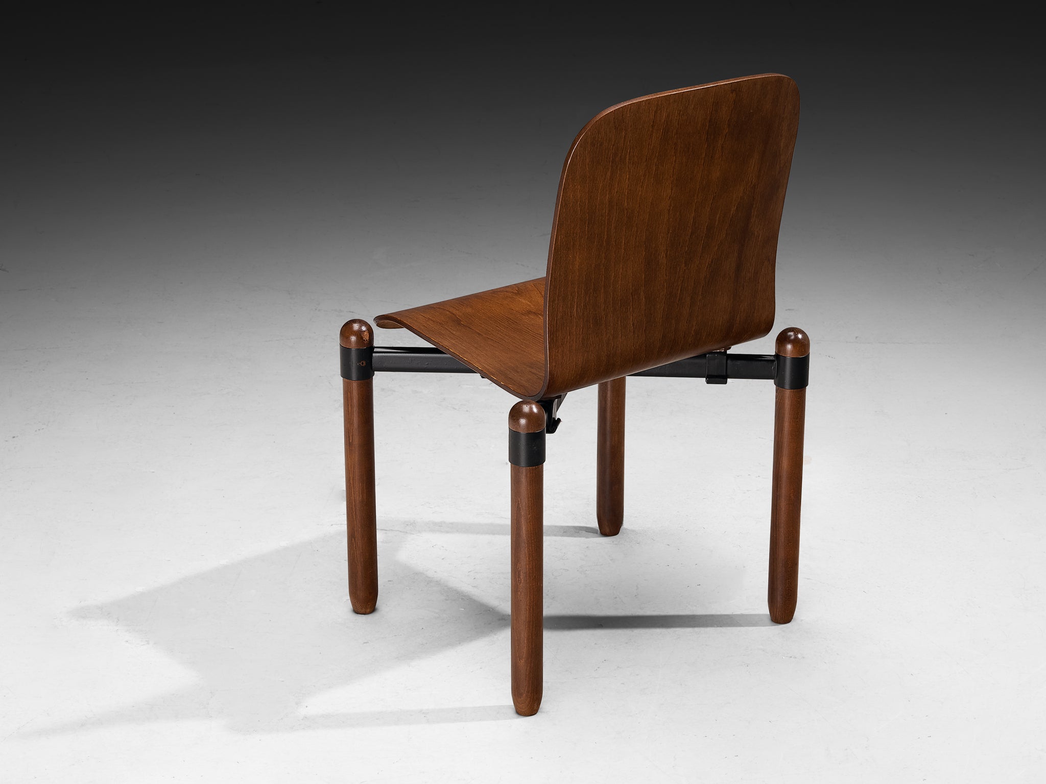 Modernist Dining Chairs in Wood and Metal Seating Morentz