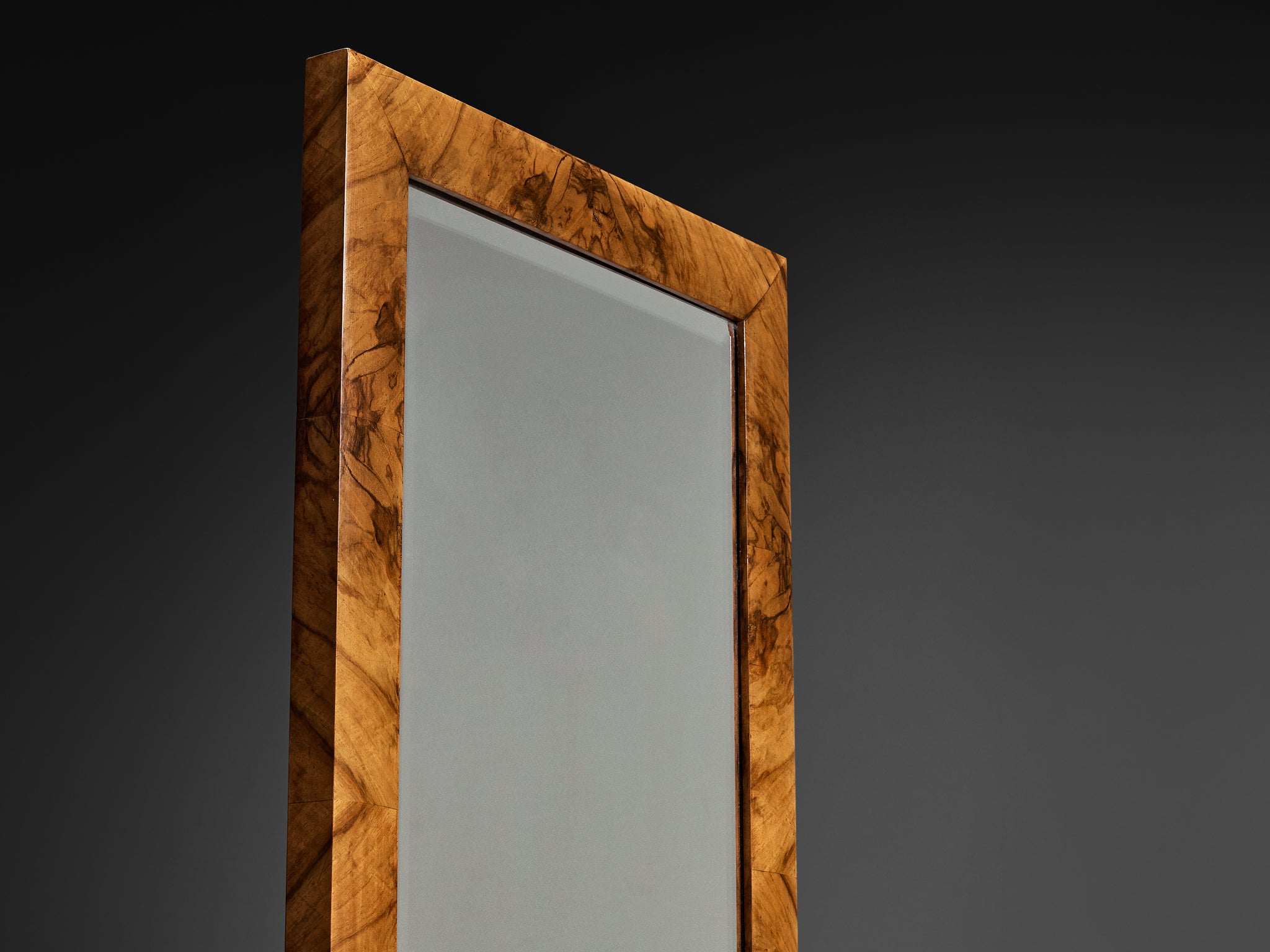 Gaetano Borsani for Atelier di Varedo Vanity Set with Stool in Walnut Burl Tables Morentz