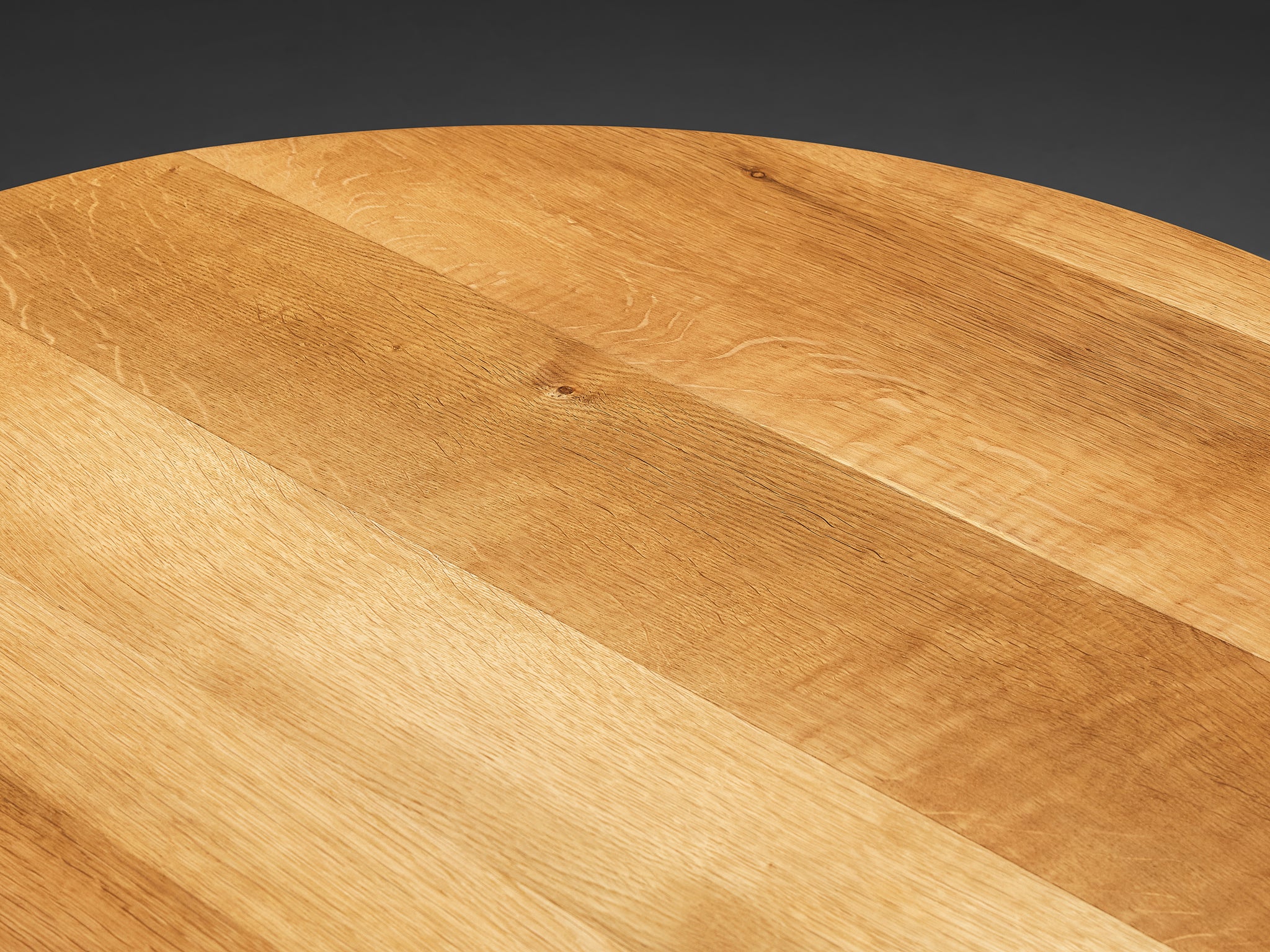 Early Pierre Chapo Custom Made 'T02' Coffee Table in Solid Oak Tables Morentz