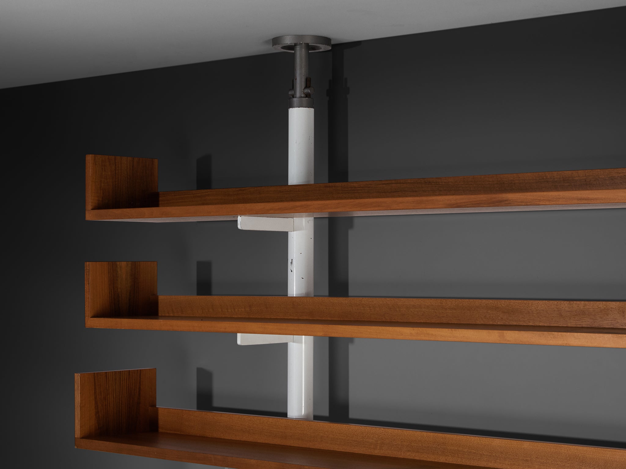 Carlo Scarpa for Bernini '795' Library in Metal and Walnut Case pieces and storage cabinets Morentz