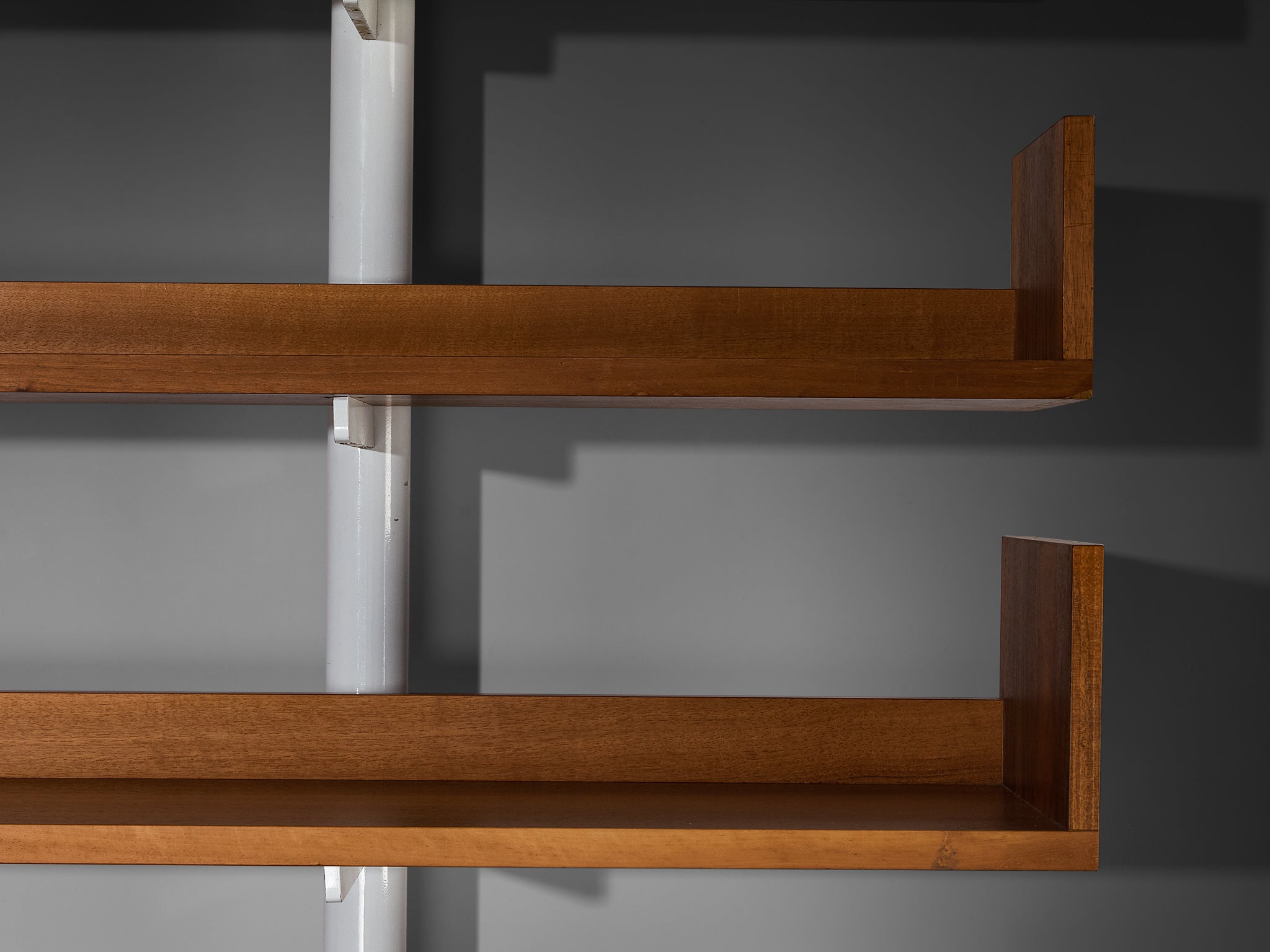 Carlo Scarpa for Bernini '795' Library in Metal and Walnut Case pieces and storage cabinets Morentz