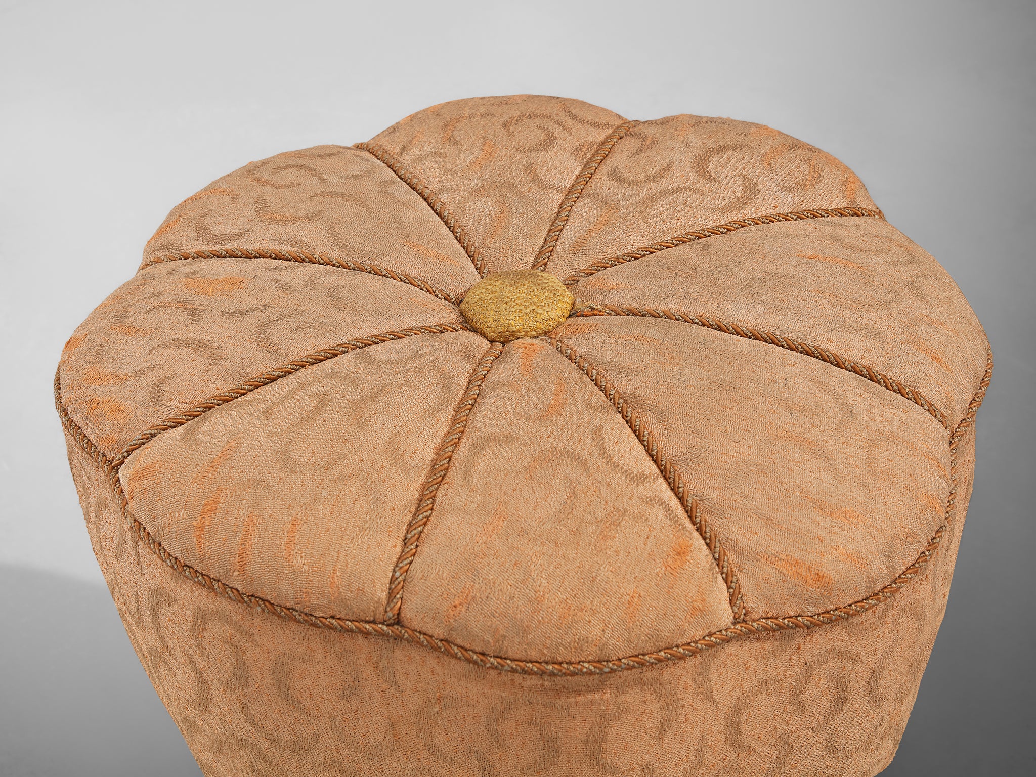 Jindrich Halabala Stool in Decorative Upholstery Seating Morentz