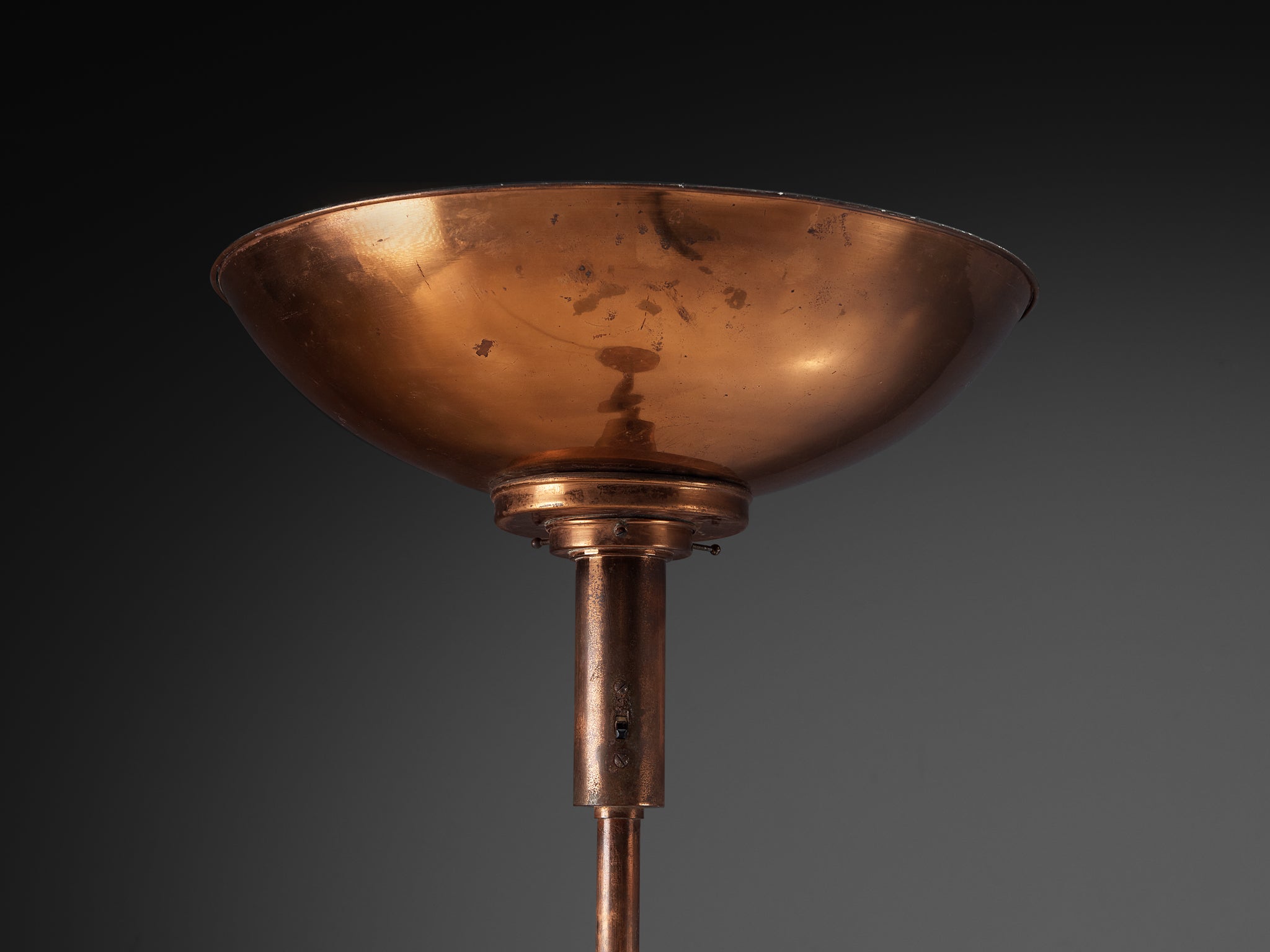 Art Deco Italian Floor Lamp in Copper Lighting Morentz