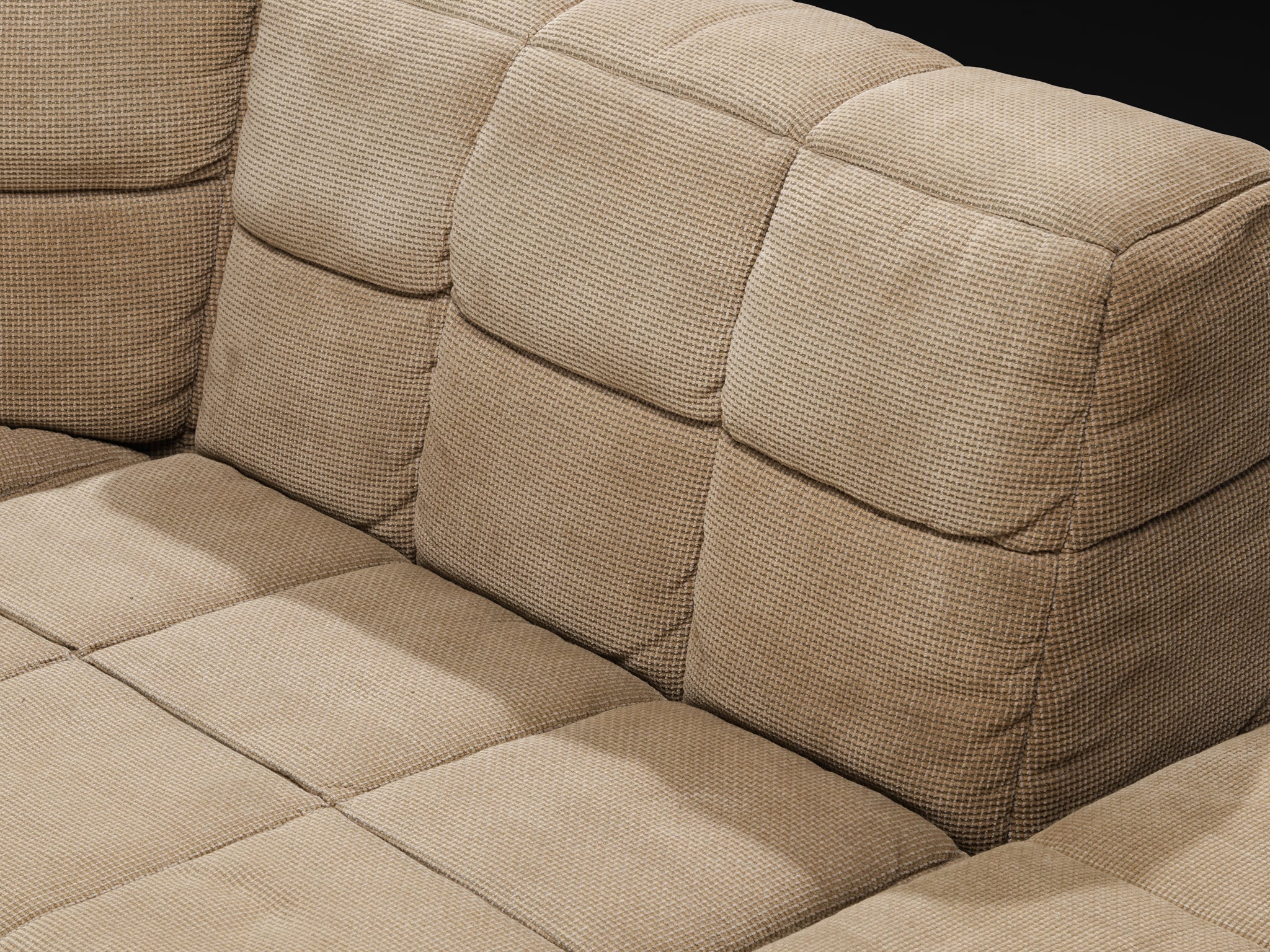 Hans Hopfer for Neue Wiener Werkstätte Modular 'Castell' Sofa with Side Tables Seating Morentz