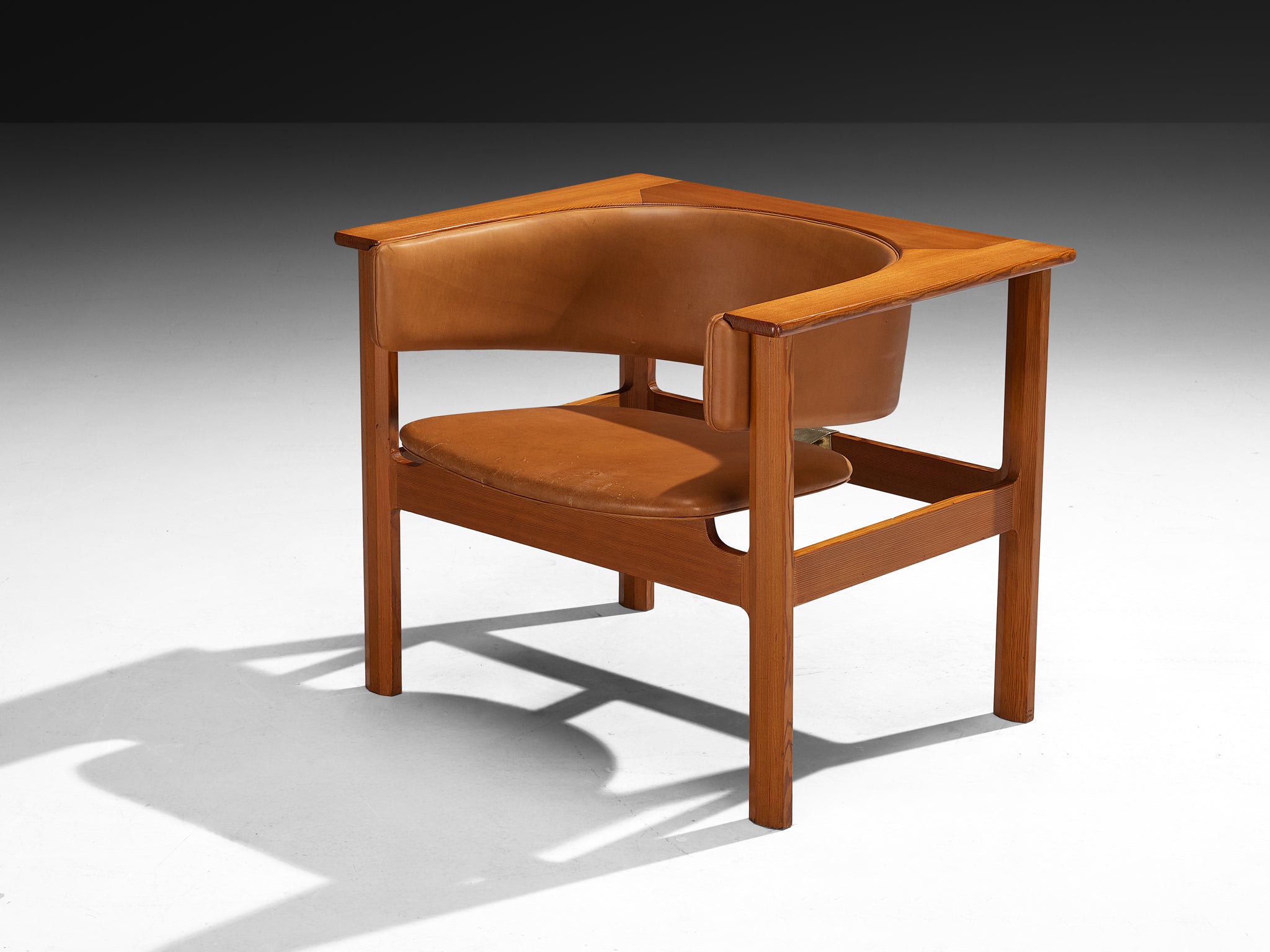 Carl Heinz Brockmann Petersen for Louis G. Thiersen Rare Geometric Armchairs Seating Morentz