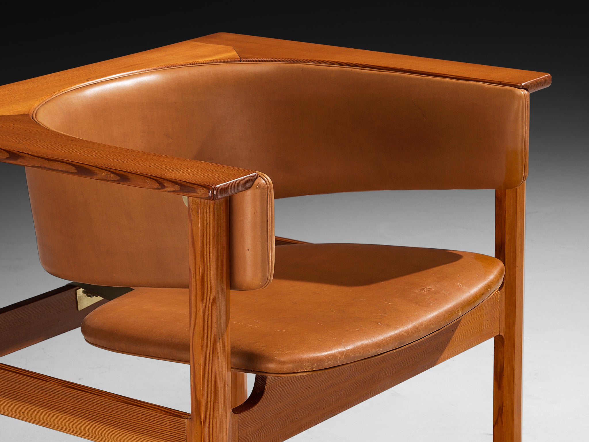 Carl Heinz Brockmann Petersen for Louis G. Thiersen Rare Geometric Armchairs Seating Morentz