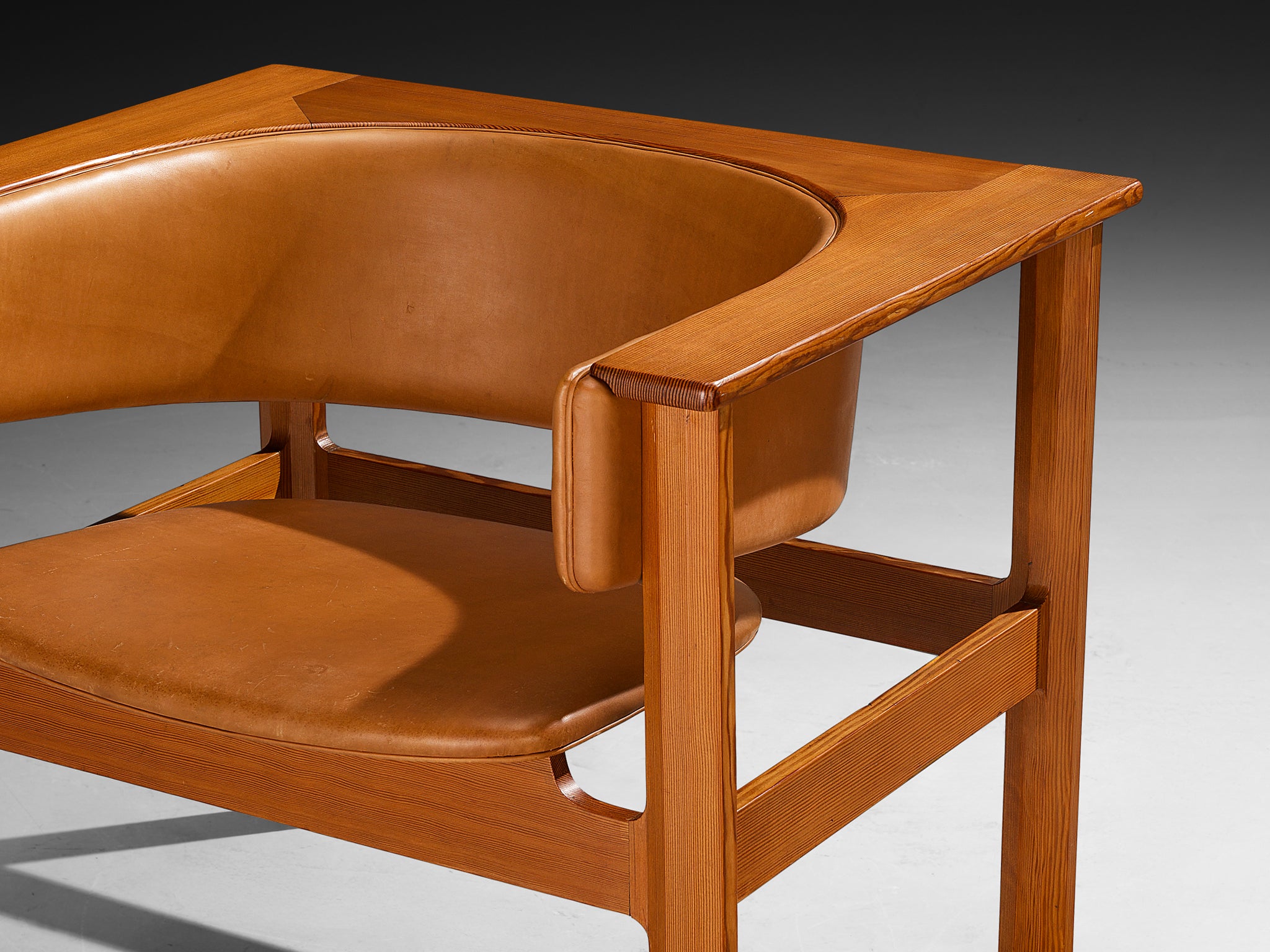 Carl Heinz Brockmann Petersen for Louis G. Thiersen Rare Geometric Armchairs Seating Morentz