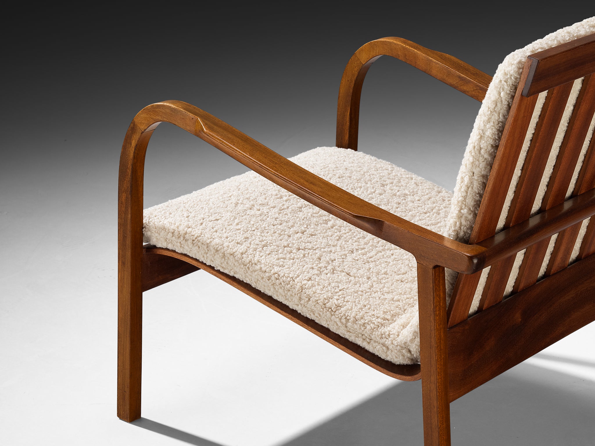 Danish Easy Chairs by Cabinet Maker in Mahogany Seating Morentz