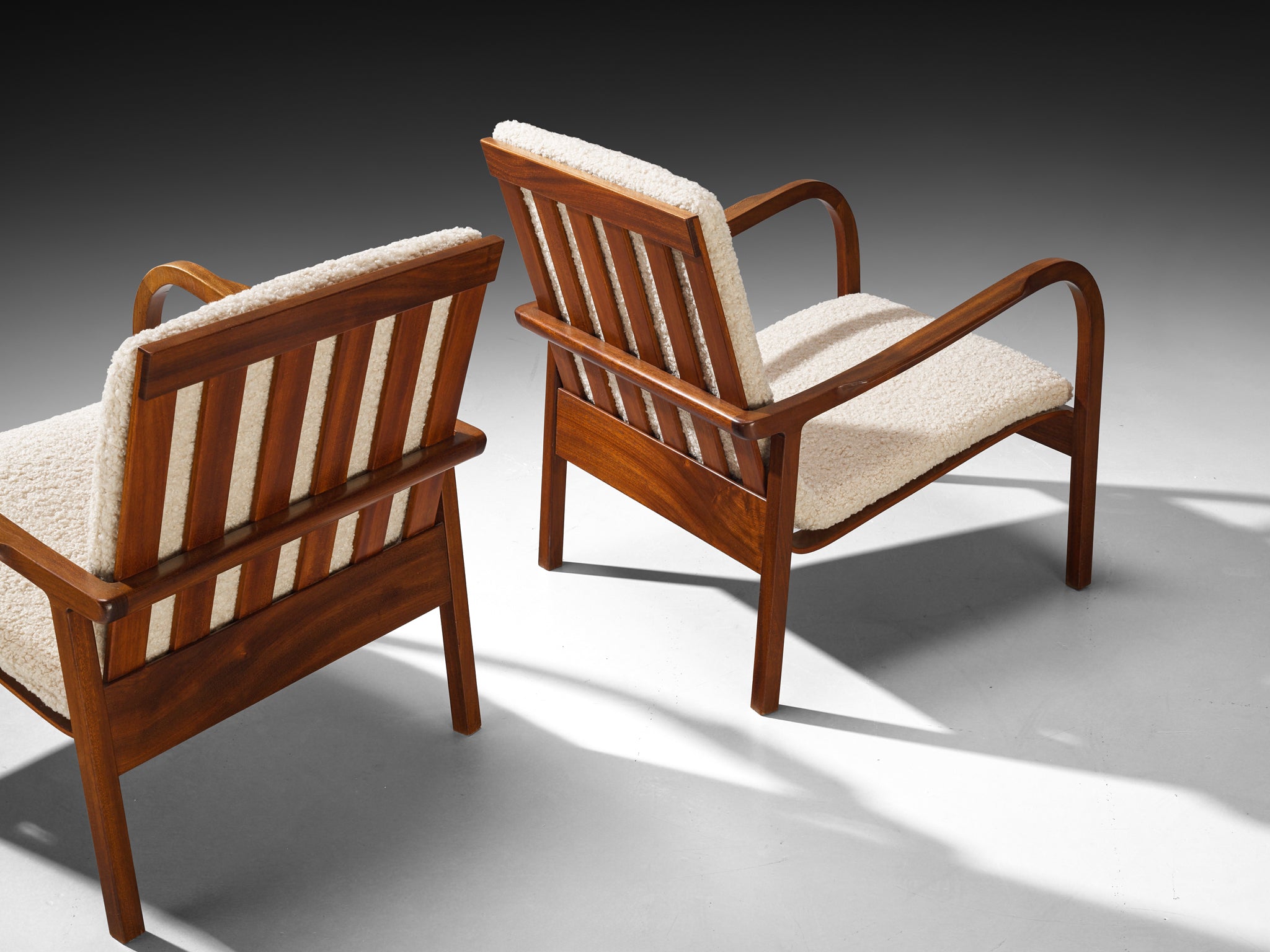 Danish Easy Chairs by Cabinet Maker in Mahogany Seating Morentz
