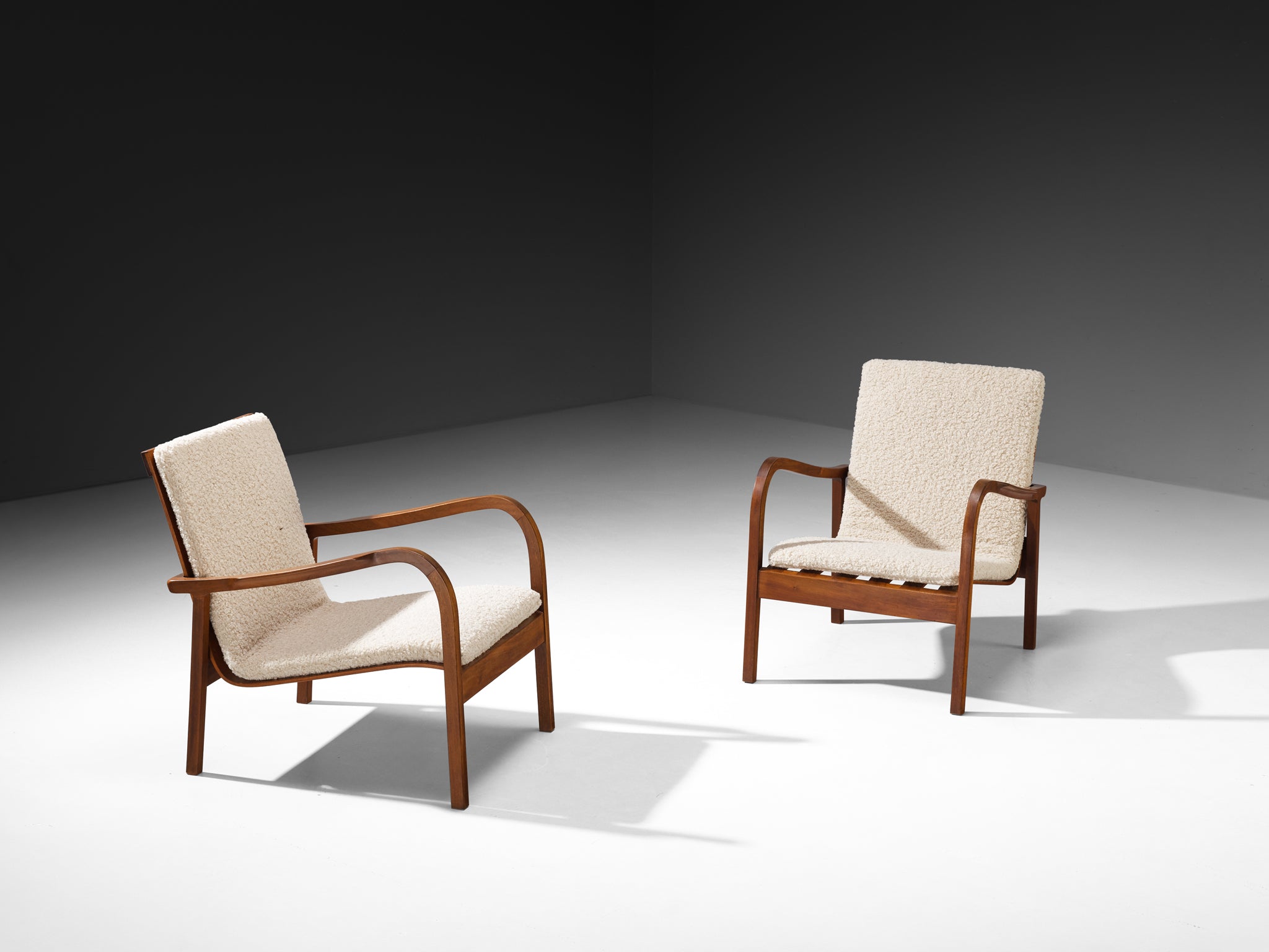 Danish Easy Chairs by Cabinet Maker in Mahogany Seating Morentz