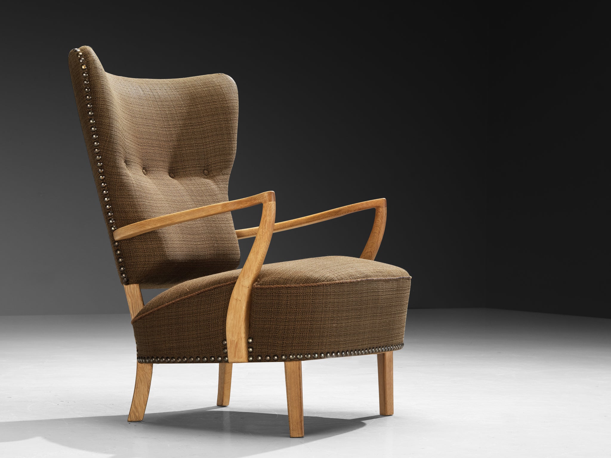 Villy Sørensen for Frederik Stærmose Lounge Chair in Oak Seating Morentz