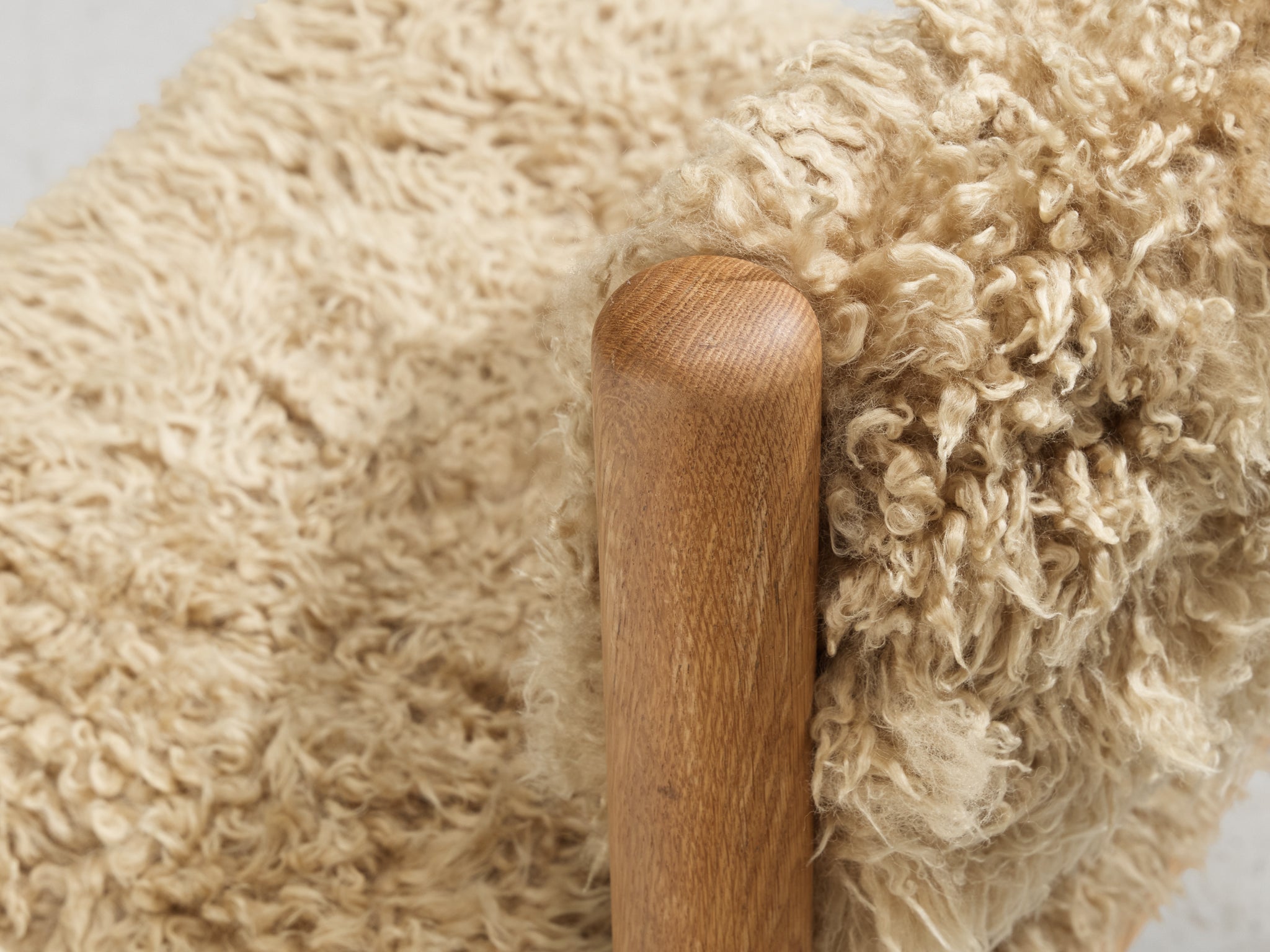 Danish Dining Chairs in Oak and Sheepskin Seating Morentz