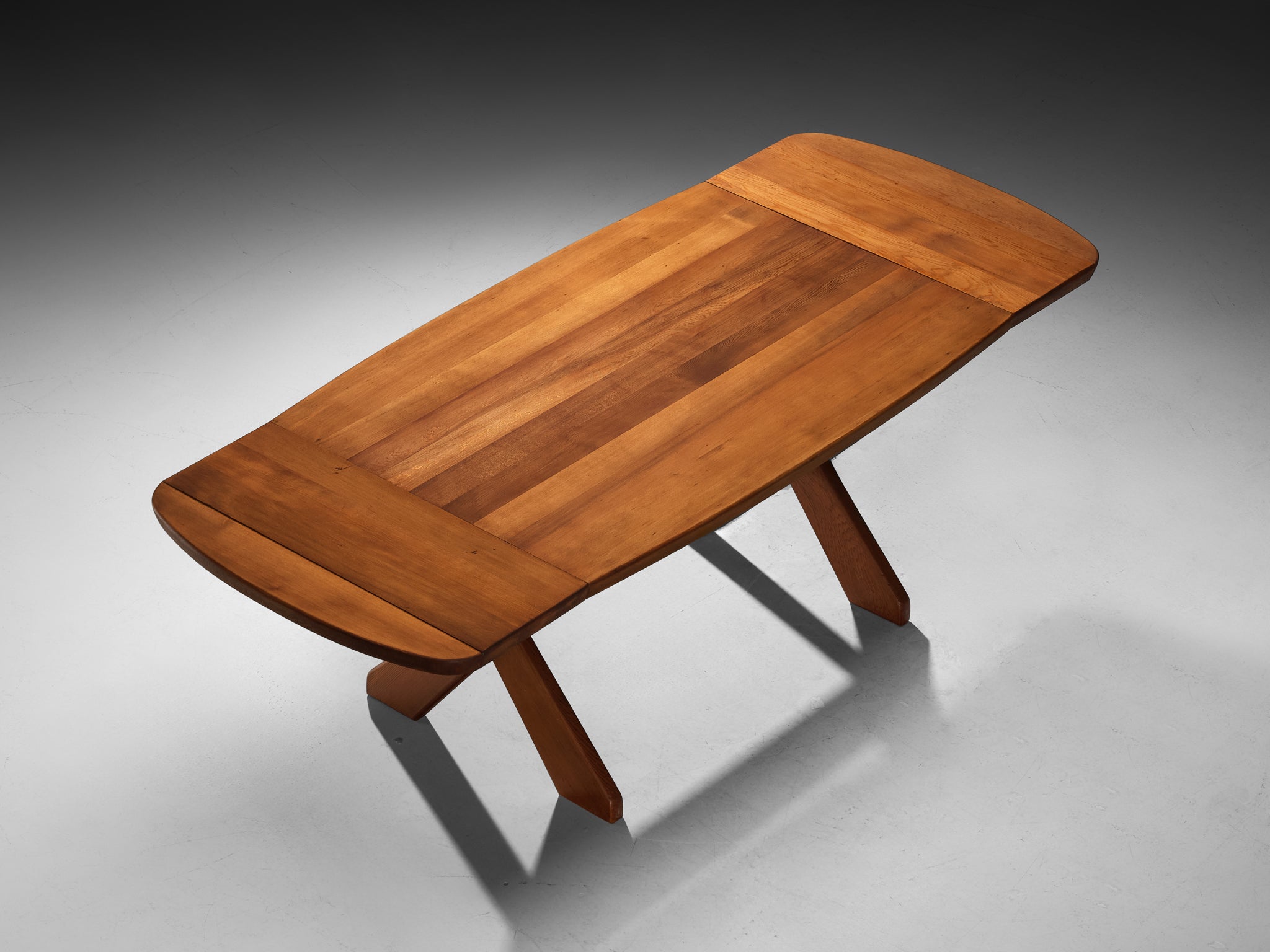 Sculptural Danish Extendable Dining Table in Oregon Pine Tables Morentz