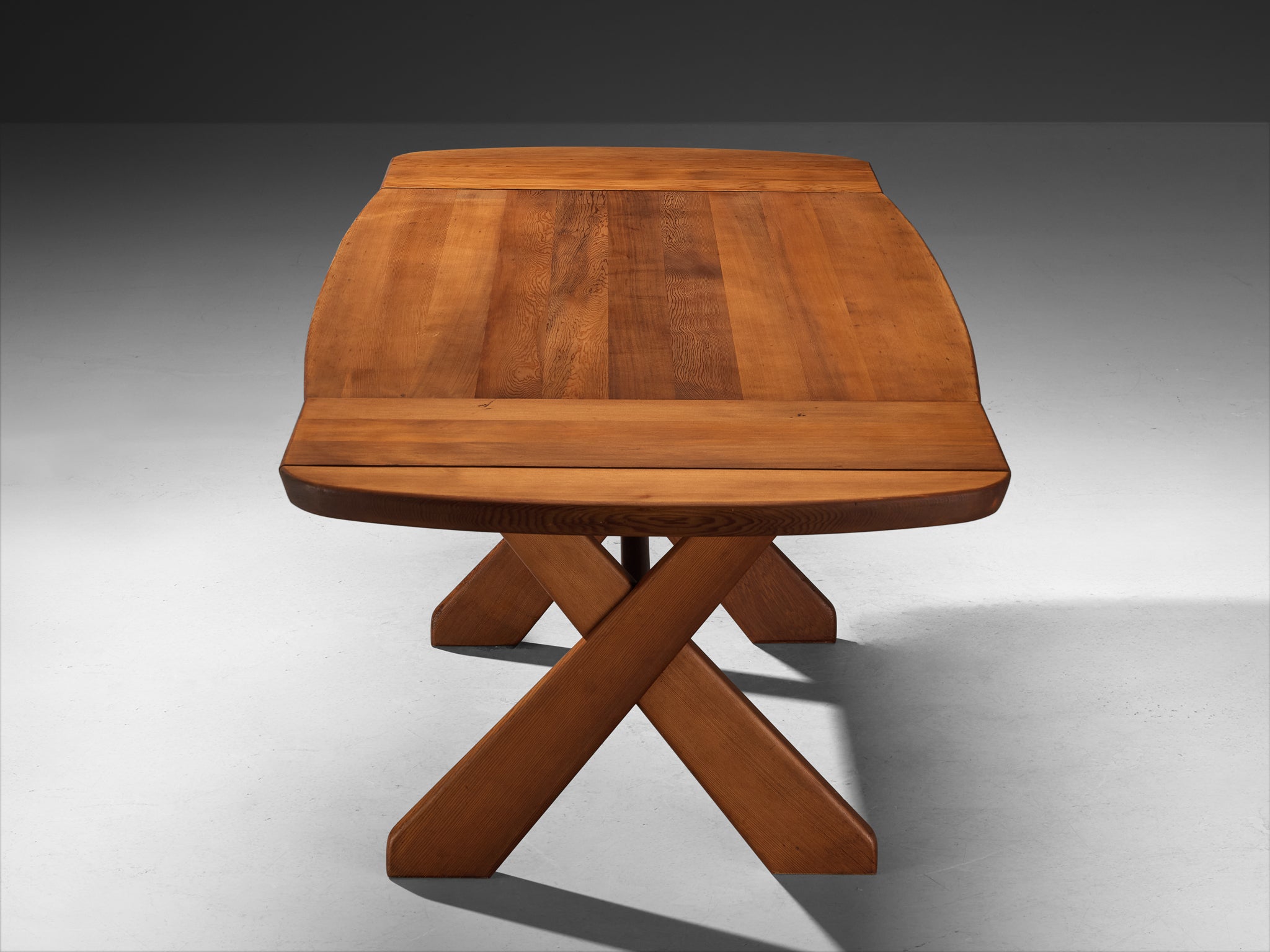 Sculptural Danish Extendable Dining Table in Oregon Pine Tables Morentz