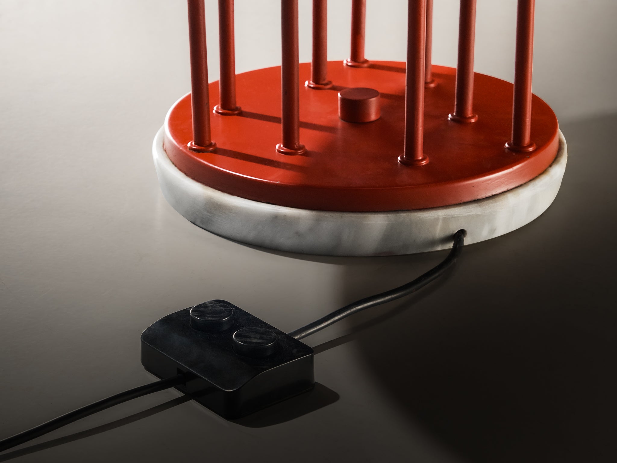 1950s Mid-Century Modern Italian Floor Lamp with Integrated Side Table in Teak Lighting Morentz