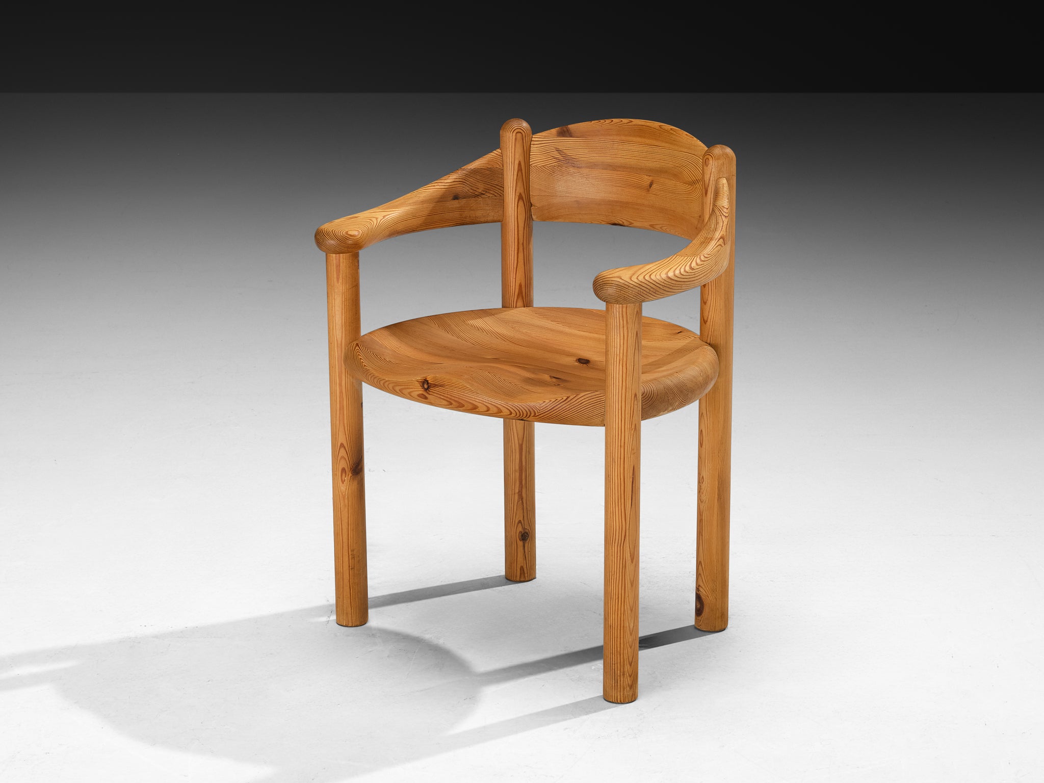 Rainer Daumiller Set of Six Armchairs in Solid Pine Seating Morentz