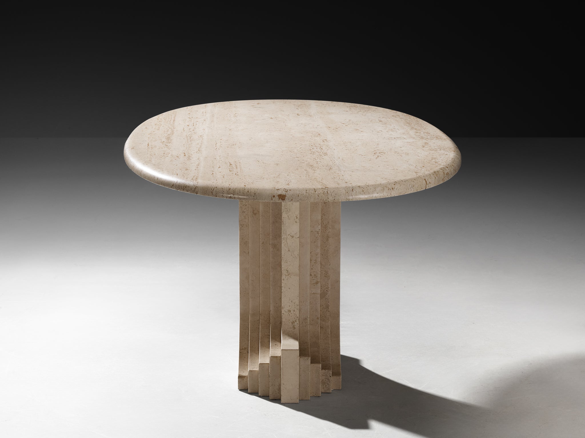 Cattelan Italia 'Argo' Oval Dining Table in Travertine Tables Morentz