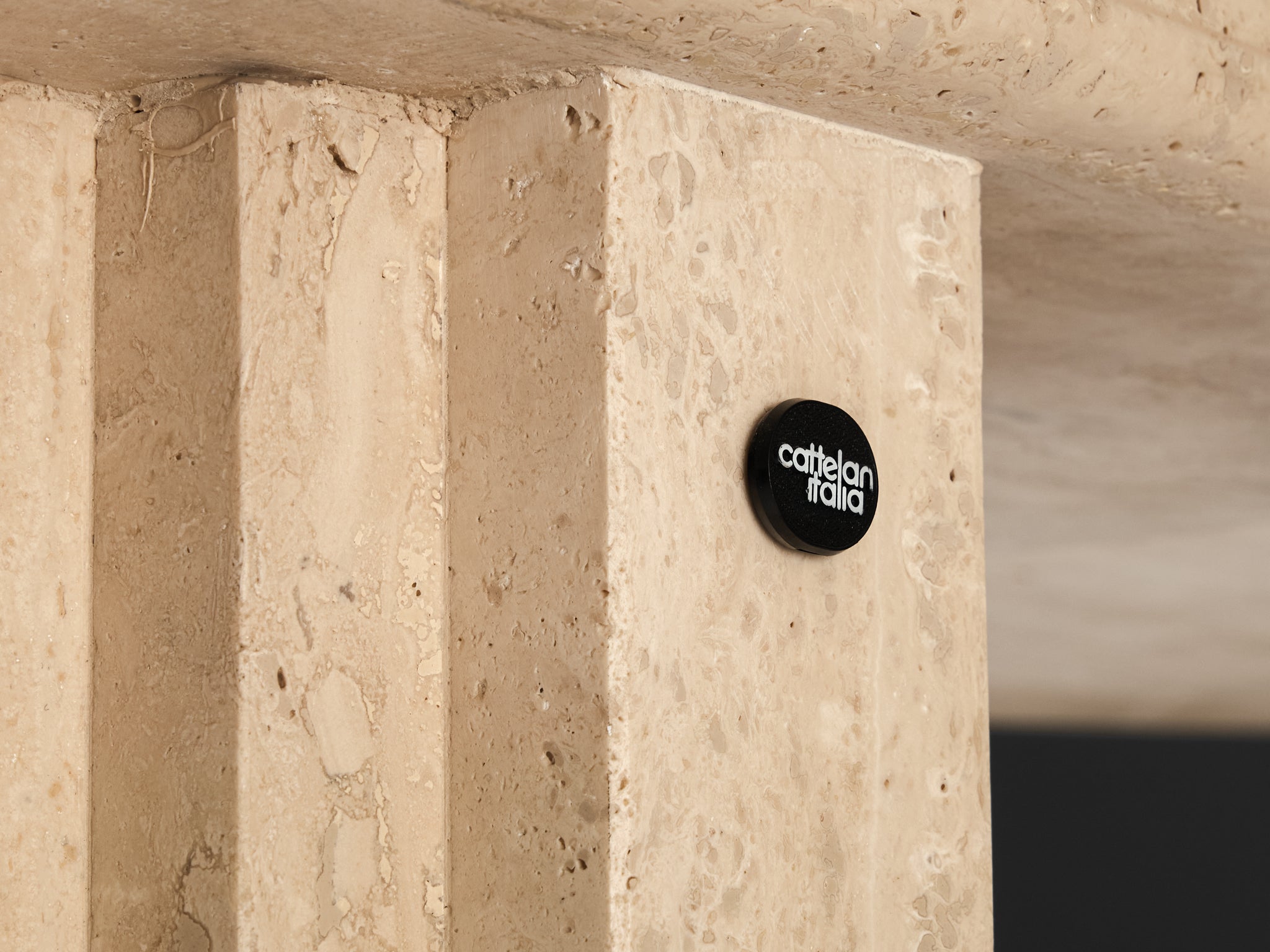 Cattelan Italia 'Argo' Oval Dining Table in Travertine Tables Morentz