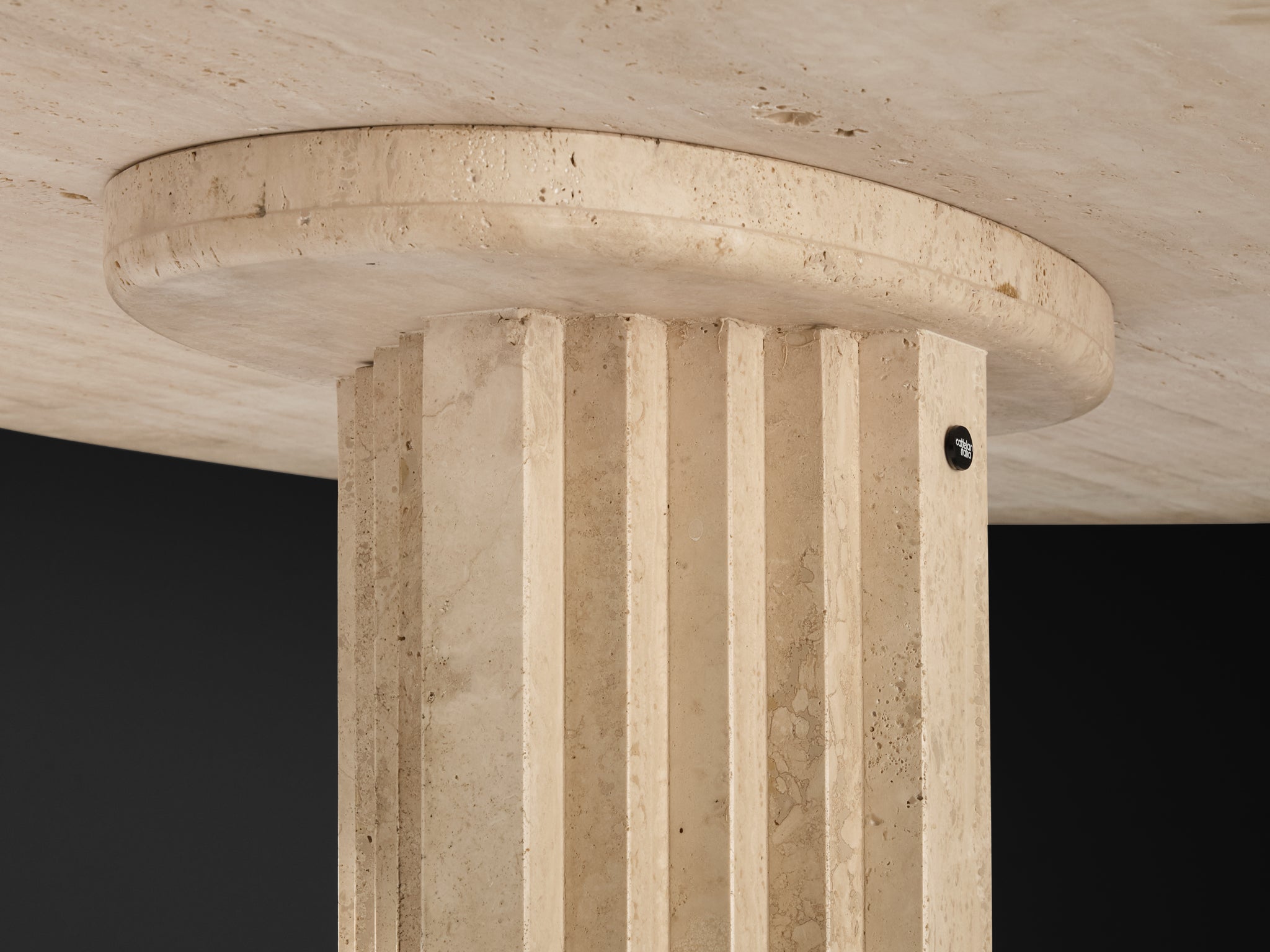 Cattelan Italia 'Argo' Oval Dining Table in Travertine Tables Morentz