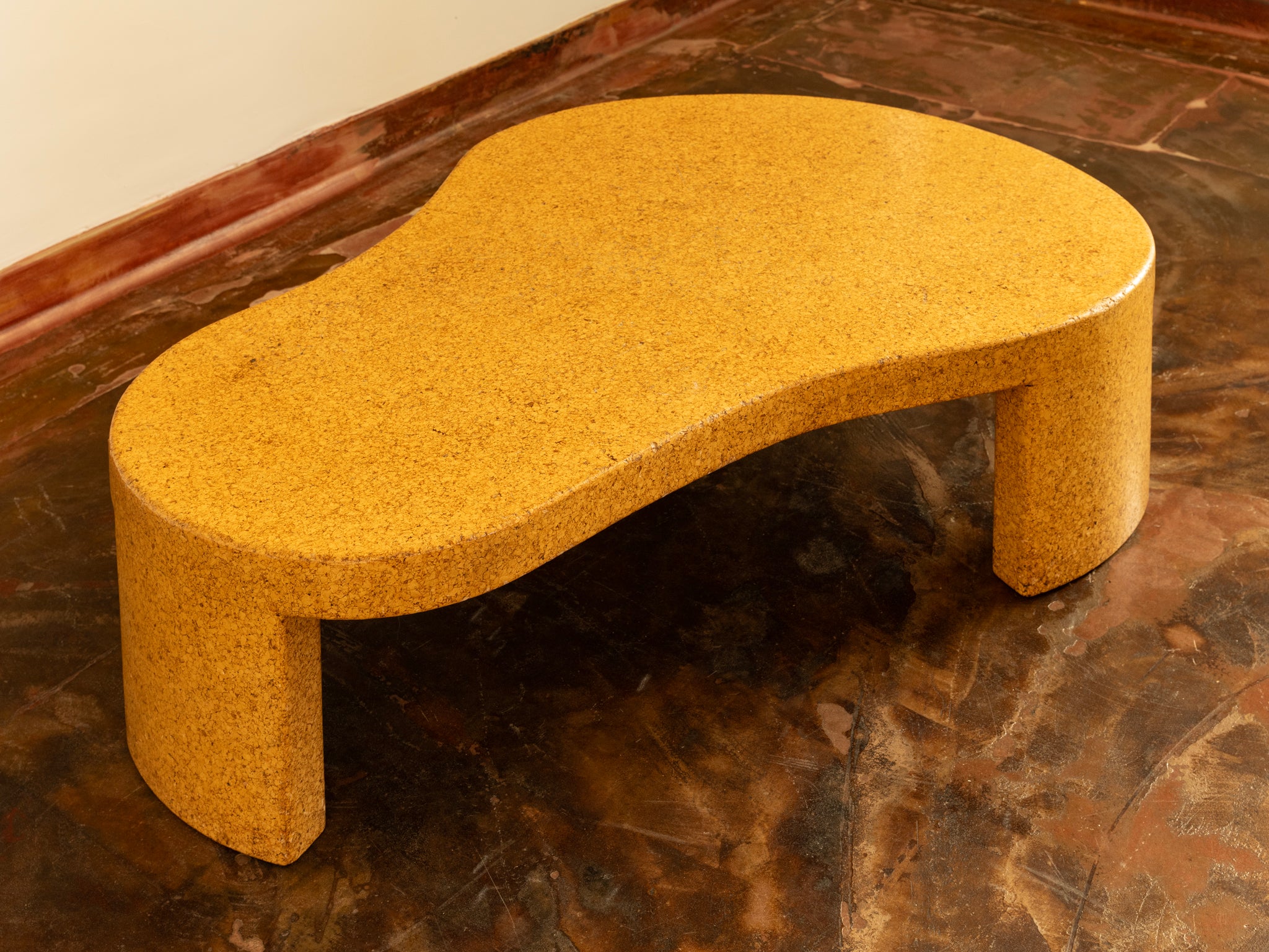 Rare Paul T. Frankl Model '5025' Coffee Table in Cork