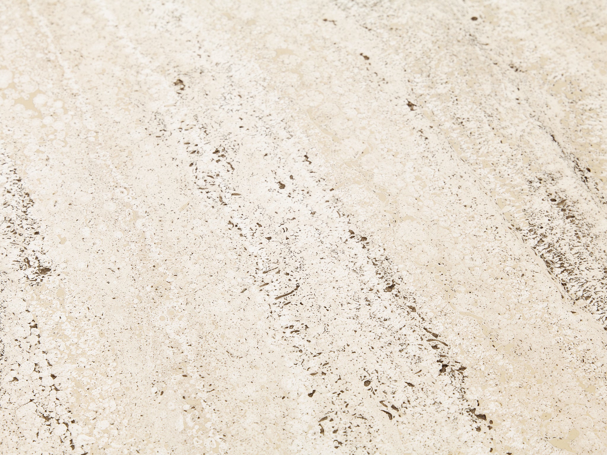 Post-Modern Dining Table in Travertine with Geometric Base Tables Morentz