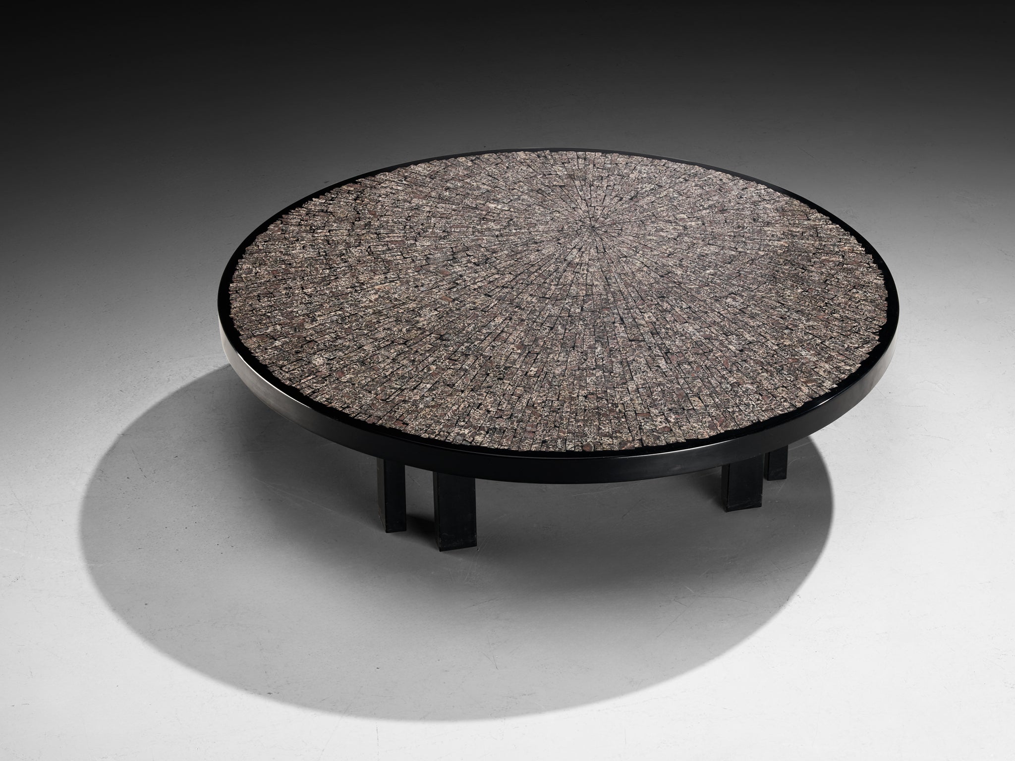 Custom Jean Claude Dresse Coffee Table in Granite Tables Morentz