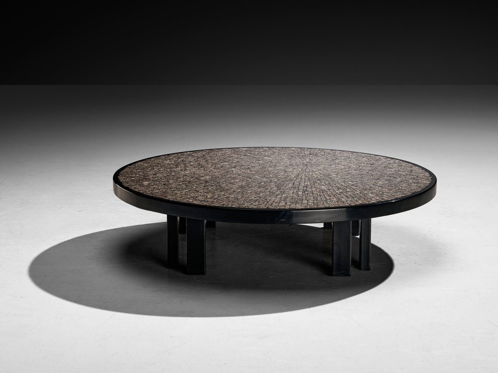 Custom Jean Claude Dresse Coffee Table in Granite Tables Morentz