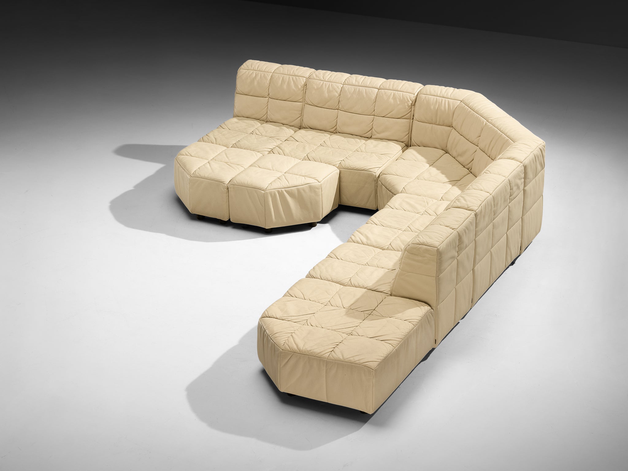 Hans Hopfer for Neue Wiener Werkstätte 'Castell' Sectional Sofa Seating Morentz