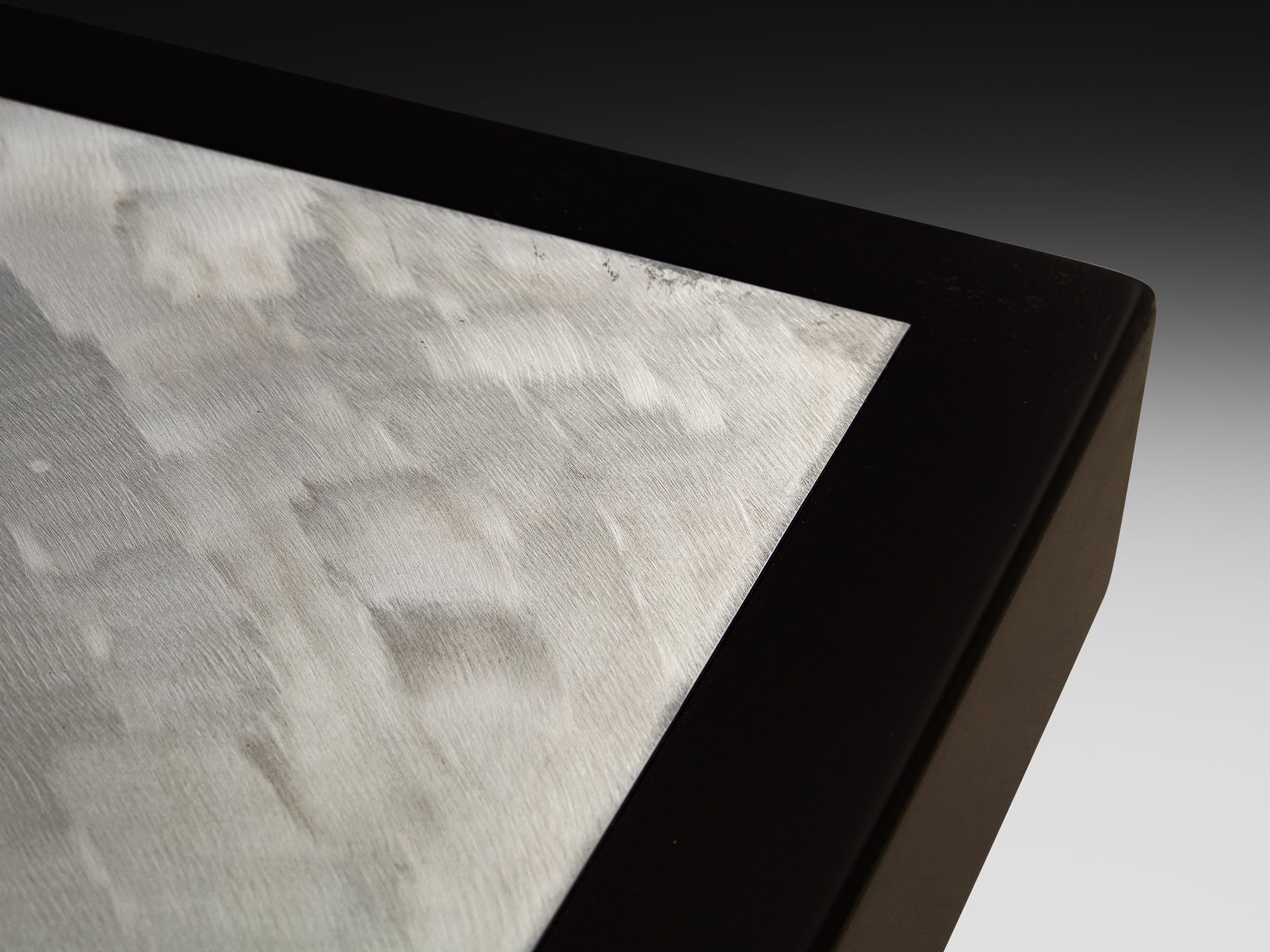 Jean Claude Dresse Coffee Table in Steel and Resin Inlayed with Agate Tables Morentz