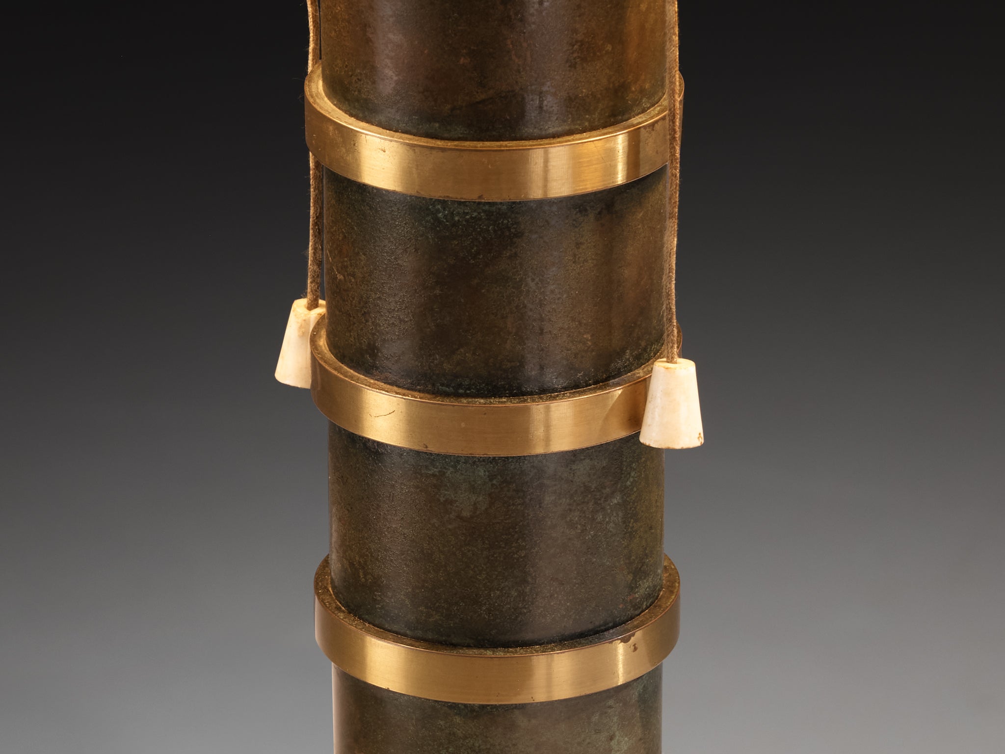 Scandinavian Art Deco Table Light in Bronzed Brass Lighting Morentz