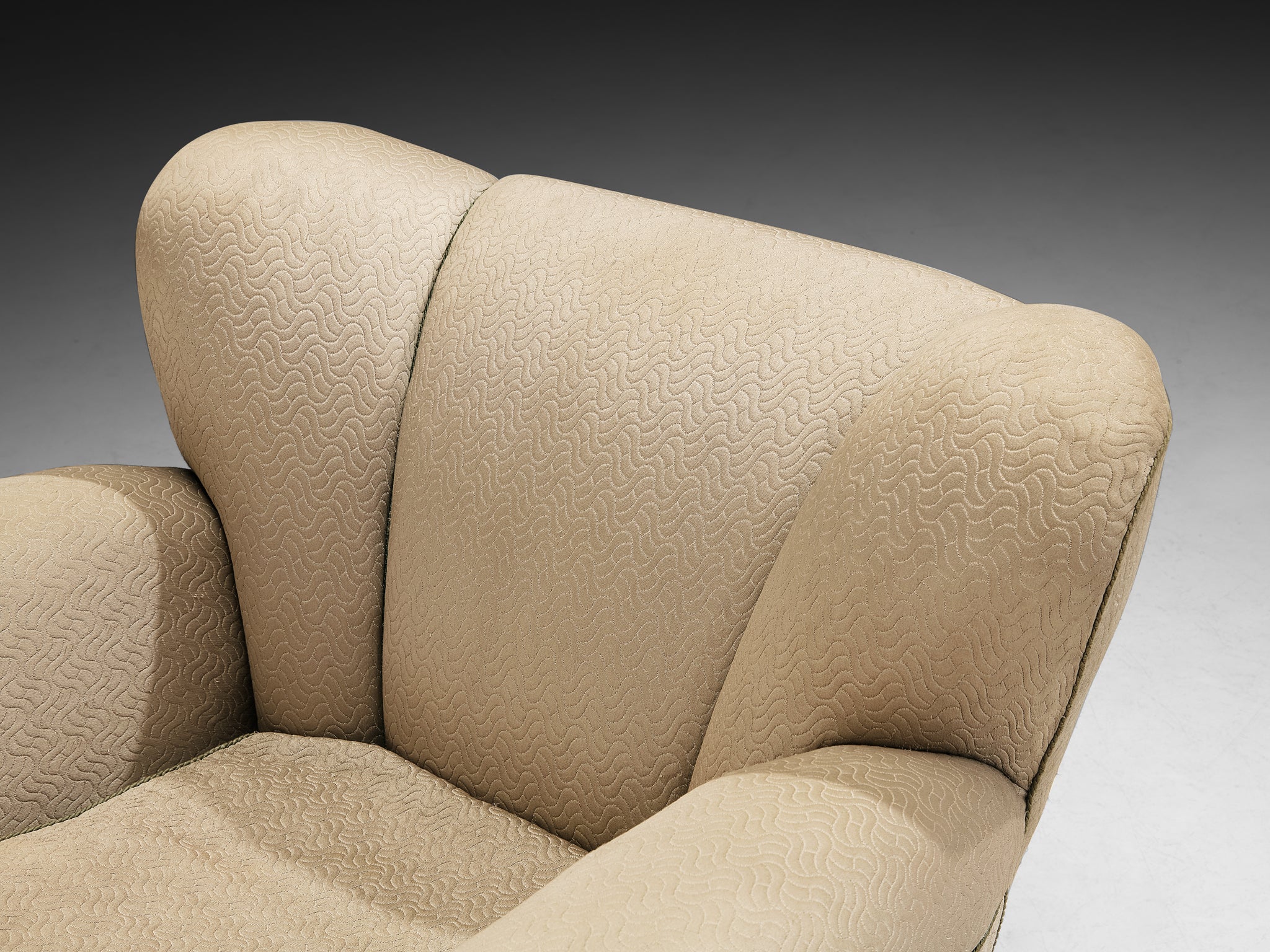 Pair of Beech Lounge Chairs with Elegant Tapered Feet 1950s Seating Morentz