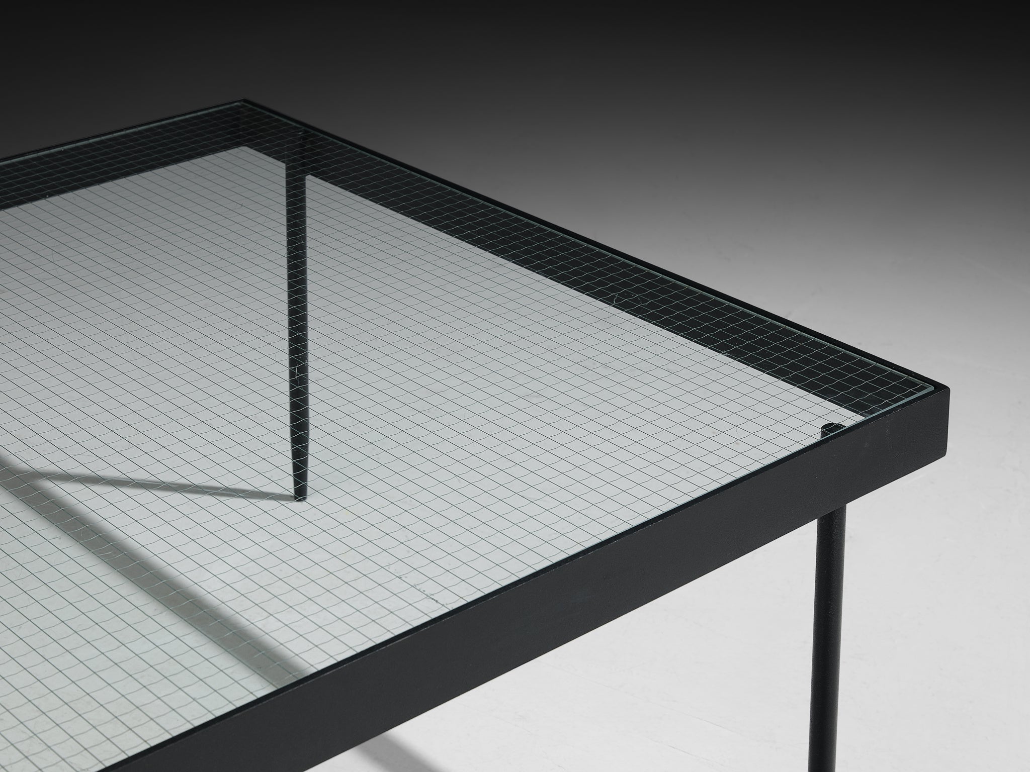 Janni Van Pelt Coffee Table in Steel and Glass Tables Morentz