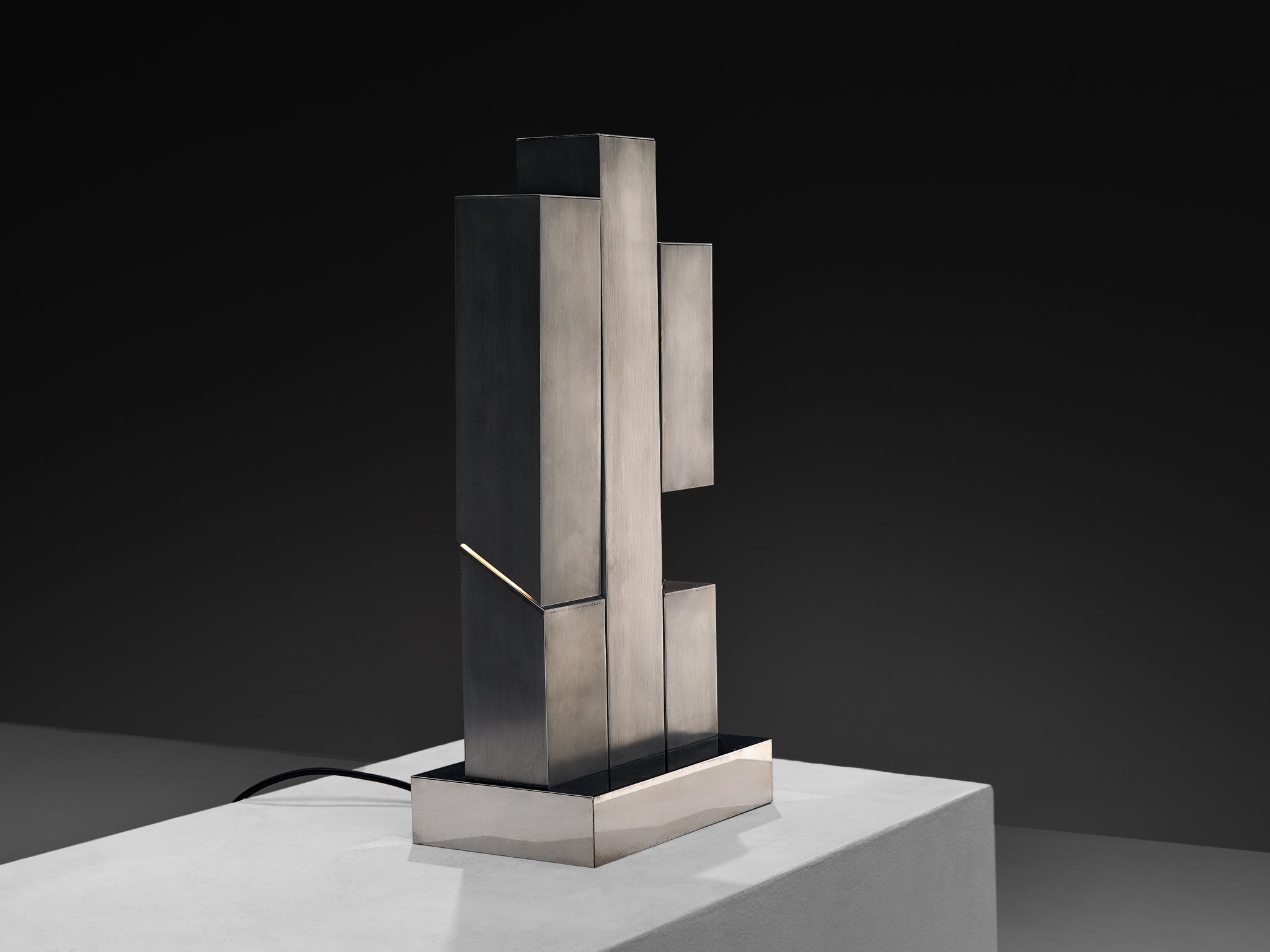 Innocente Gandini for Arredoluce 'Scultura' Table Lamp in Metal