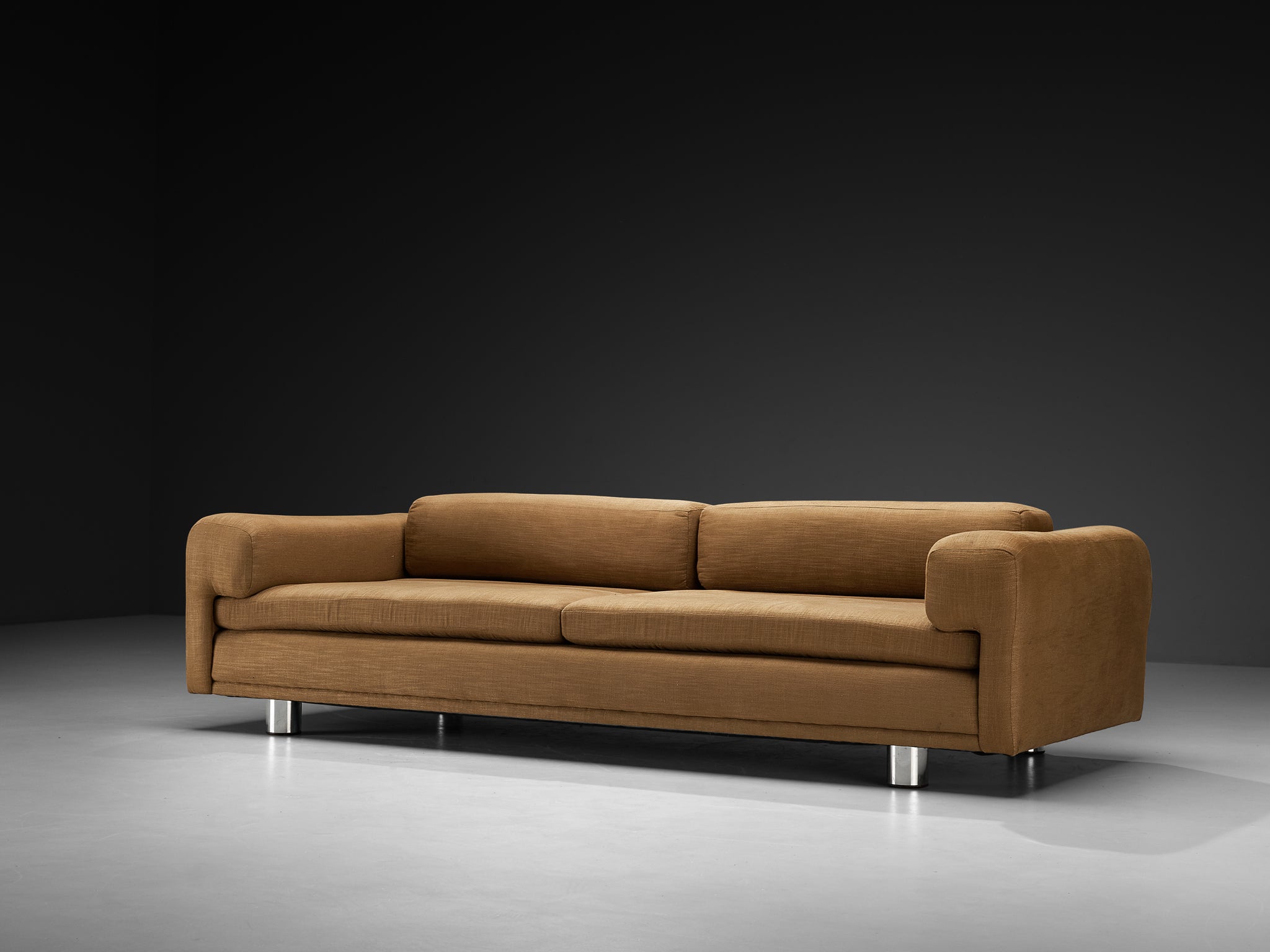 Howard Keith for HK Furniture 'Diplomat' Sofa in Light Brown Upholstery Seating Morentz