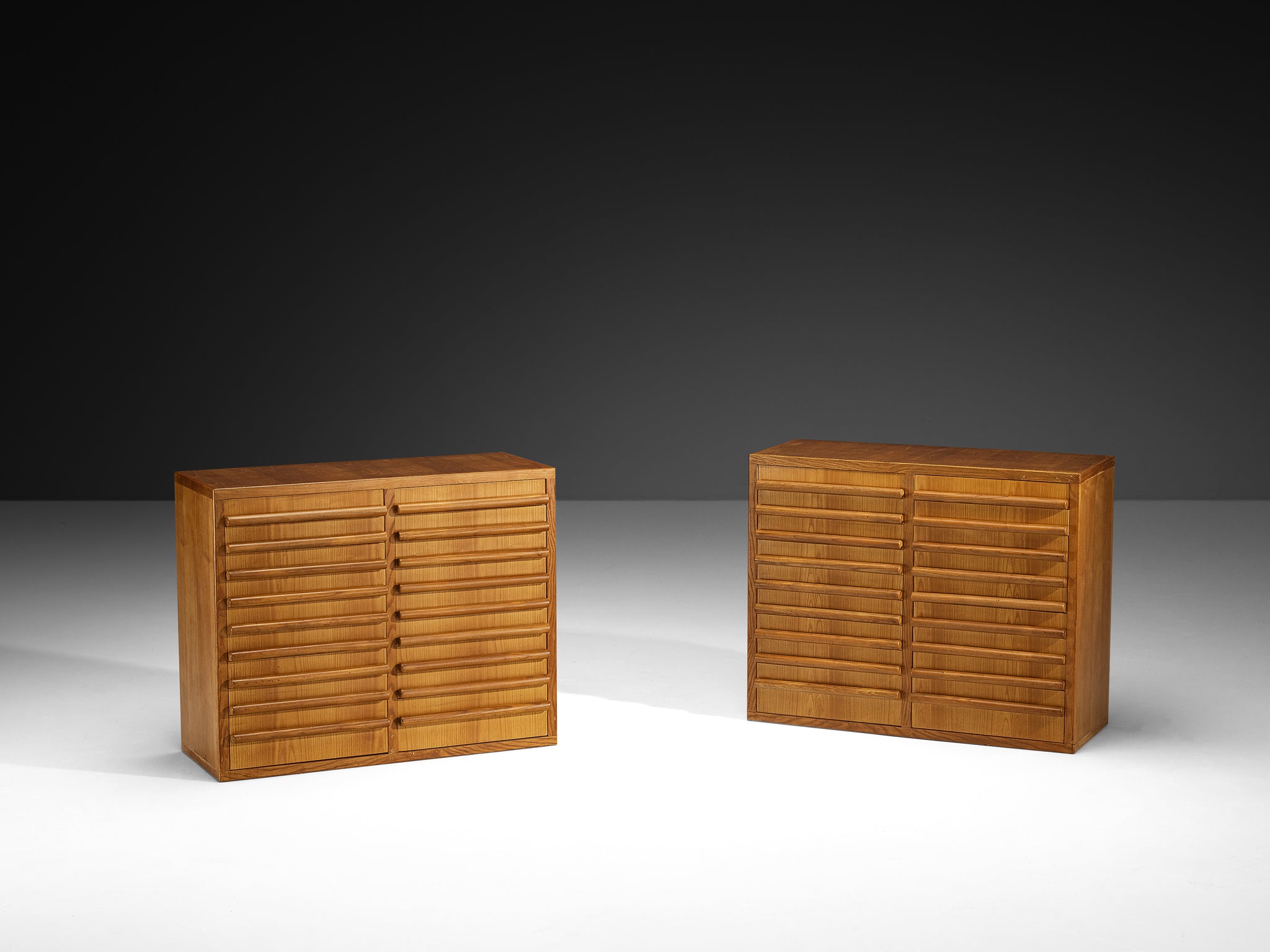 Italian Mid-Century Sideboards in Ash Case pieces and storage cabinets Morentz